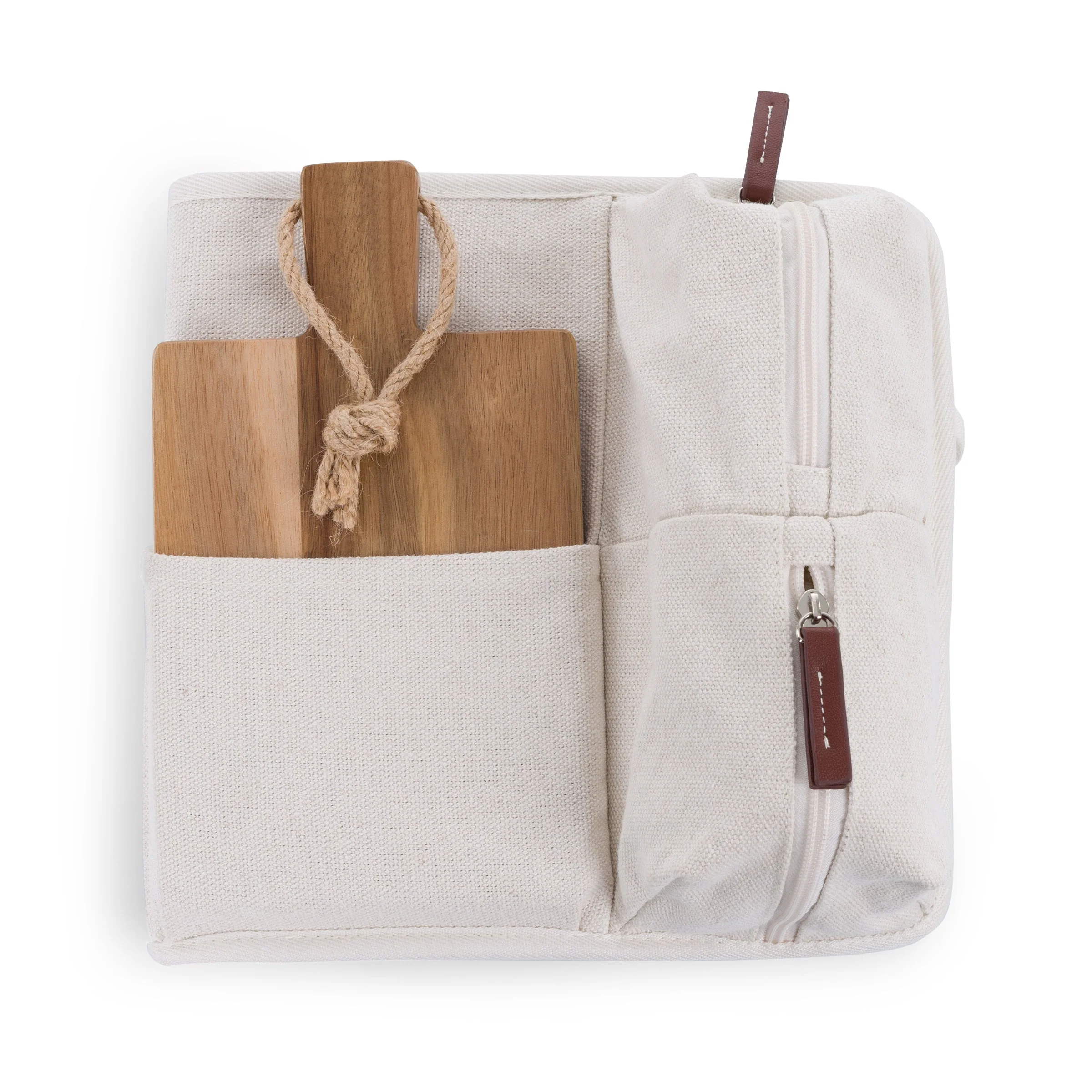 Terrabella Earth Friendly Handwoven Picnic Basket Set for 2 - Image 19