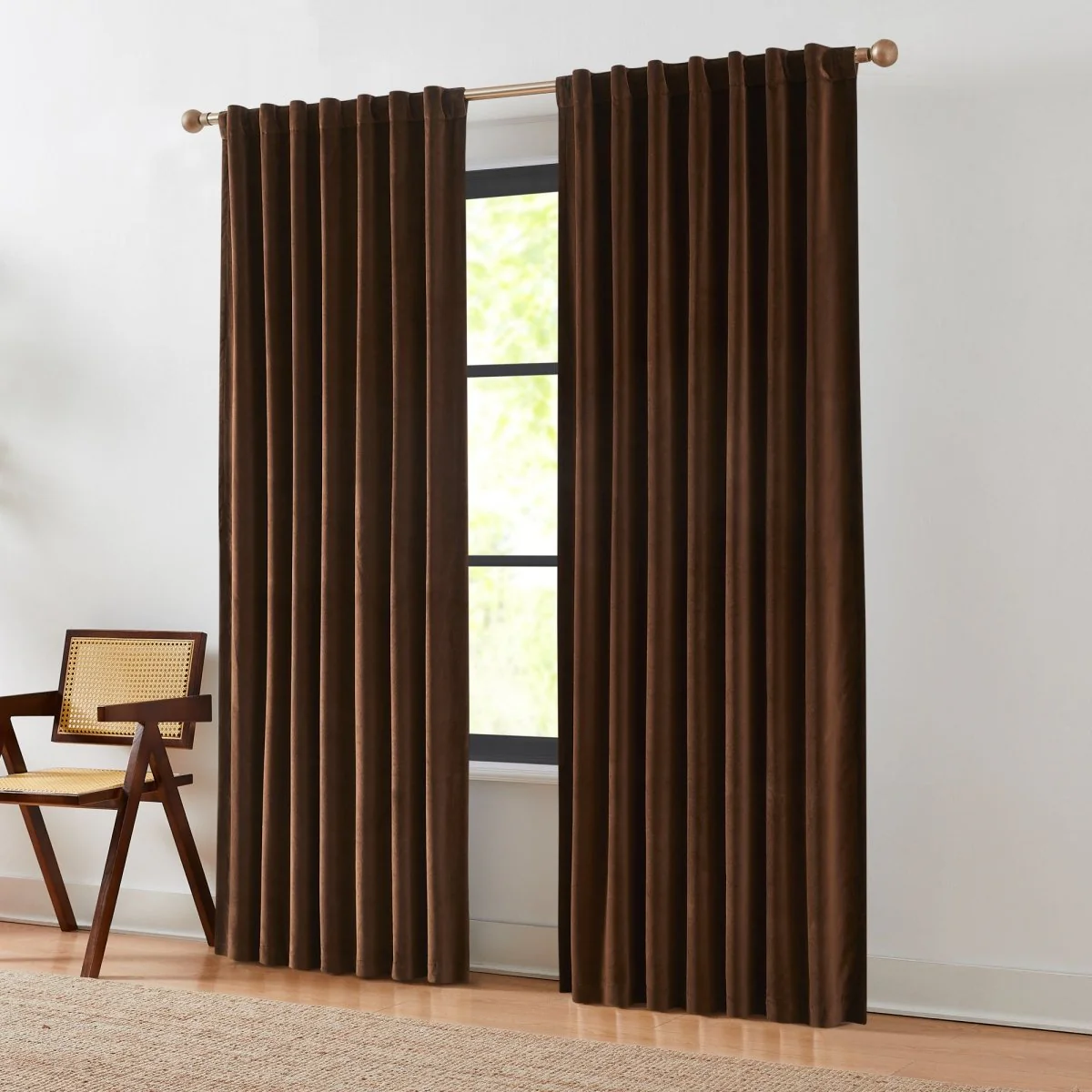 Terran Velvet Blackout Window Curtain Panels - Image 12