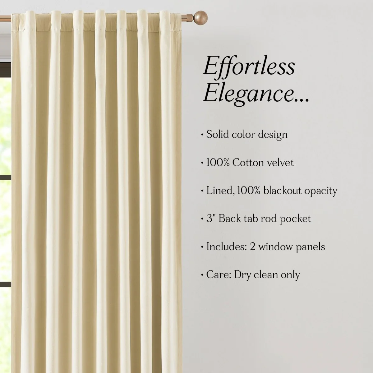 Terran Velvet Blackout Window Curtain Panels - Image 7