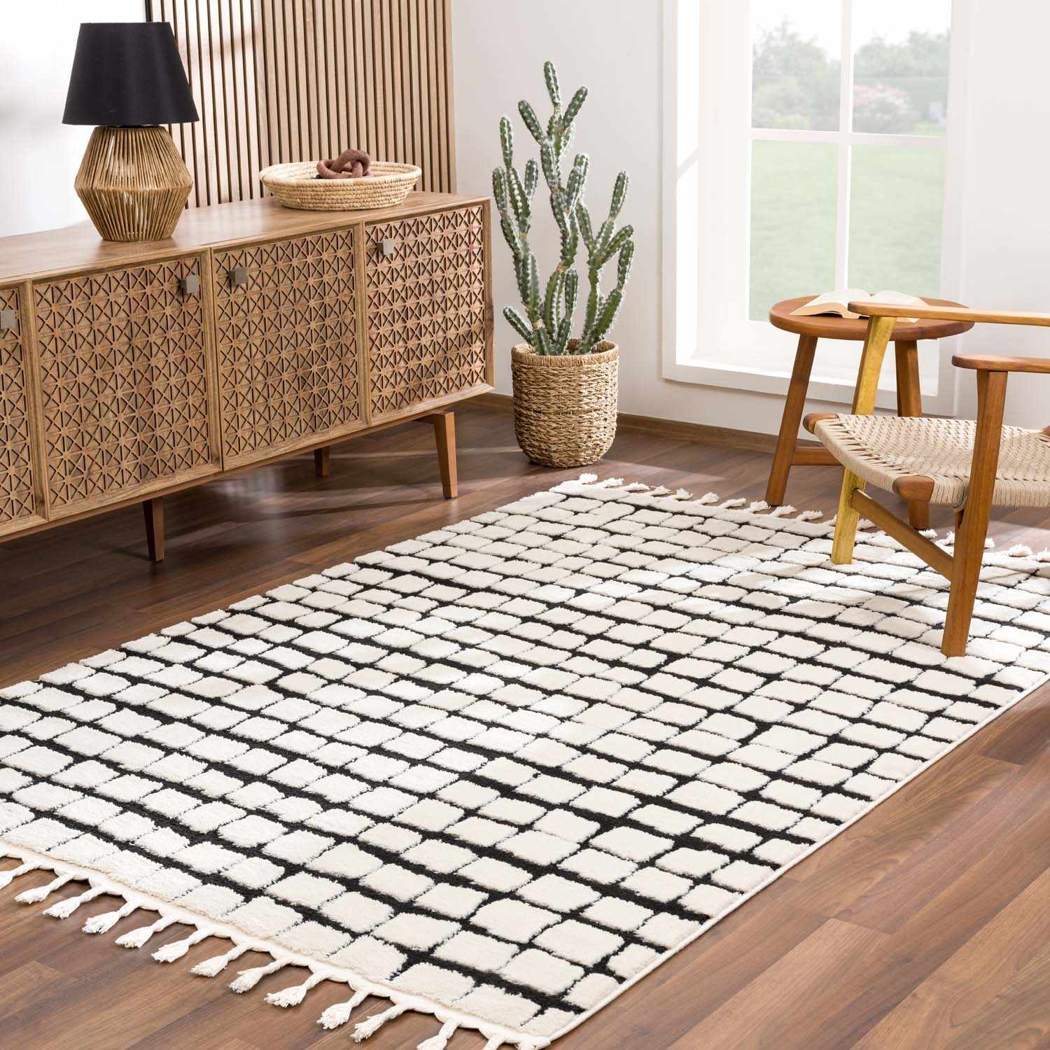 Teshi Checkered Area Rug - Clearance - Image 2