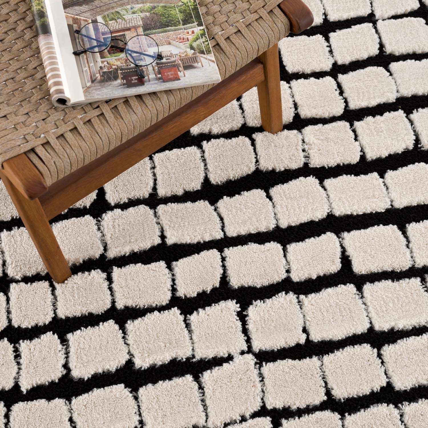 Teshi Checkered Area Rug - Clearance - Image 4