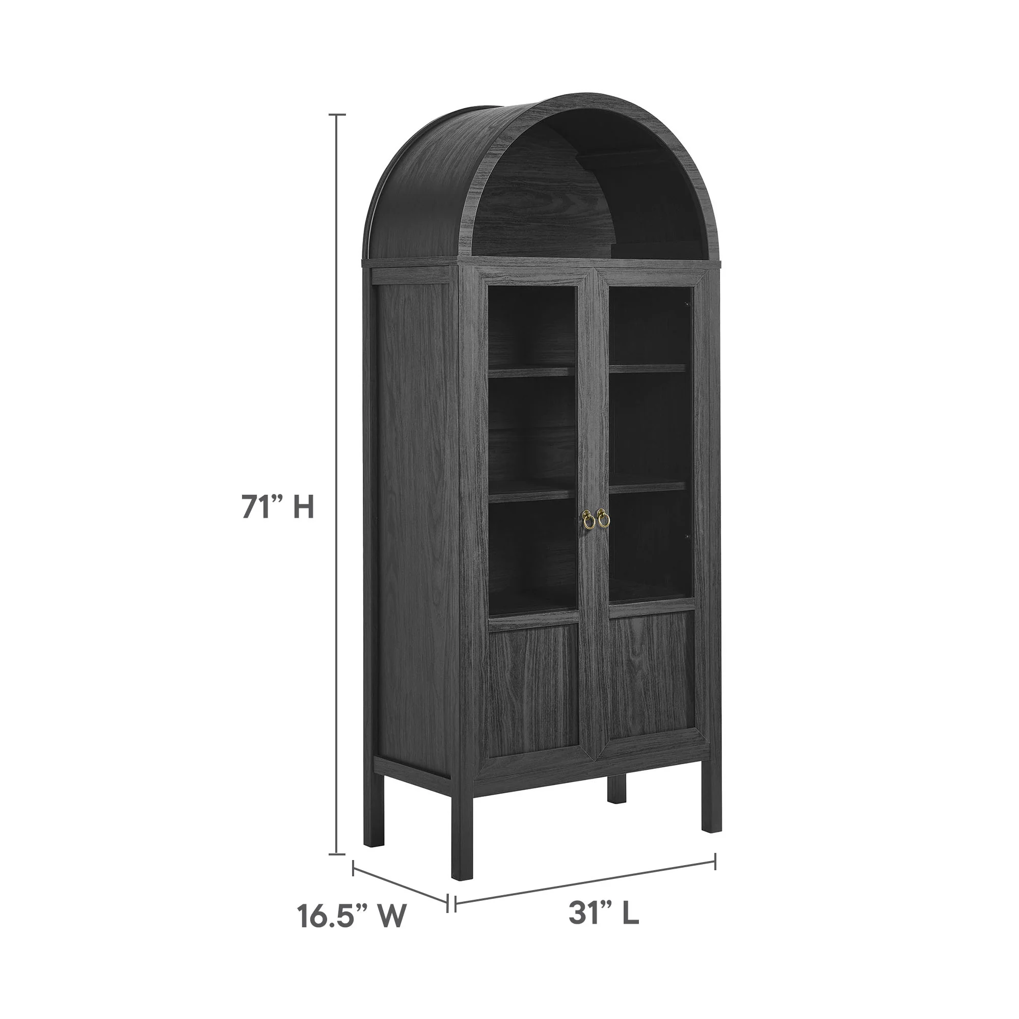 Tessa Tall Arched Storage Display Cabinet by Modway - Image 17