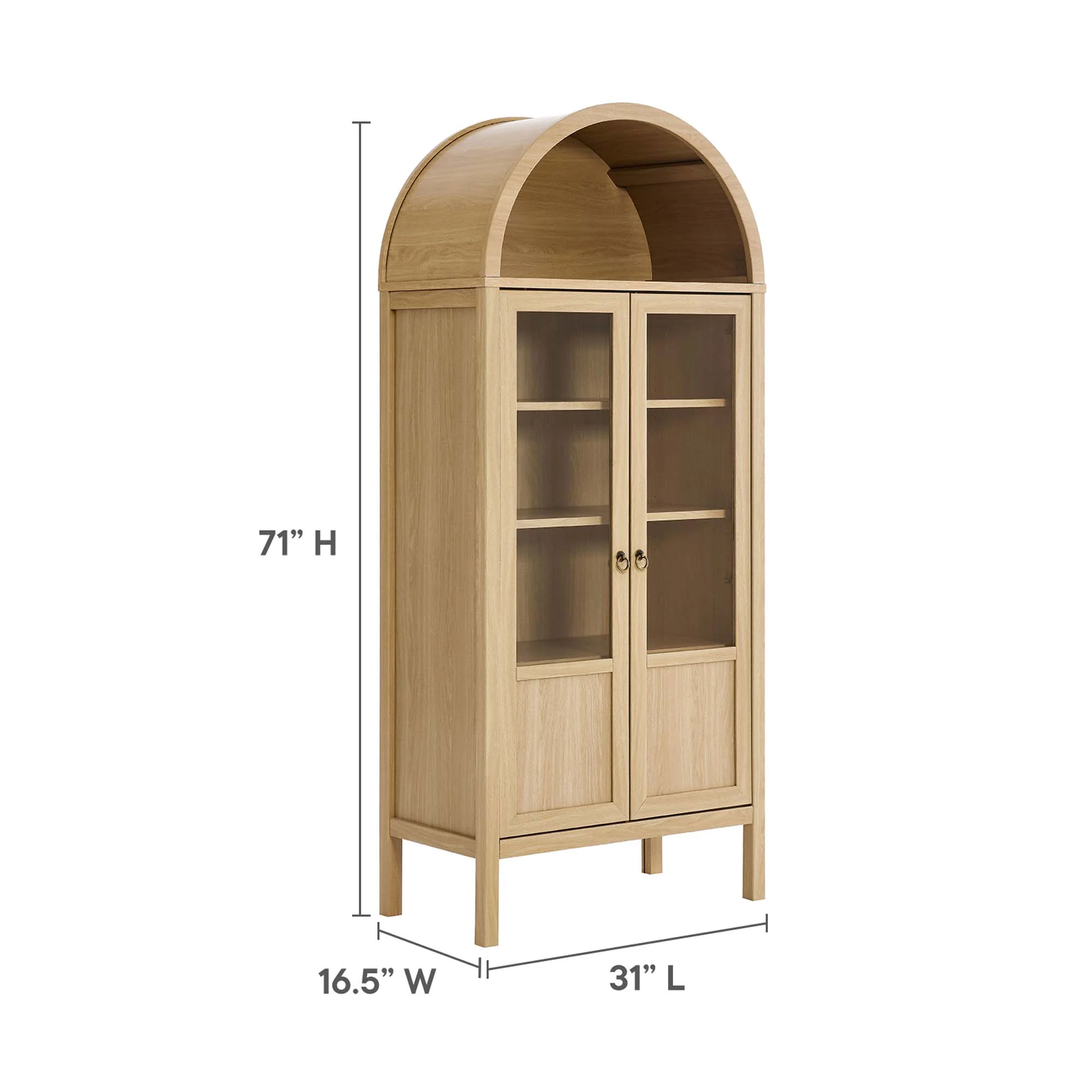 Tessa Tall Arched Storage Display Cabinet by Modway - Image 18