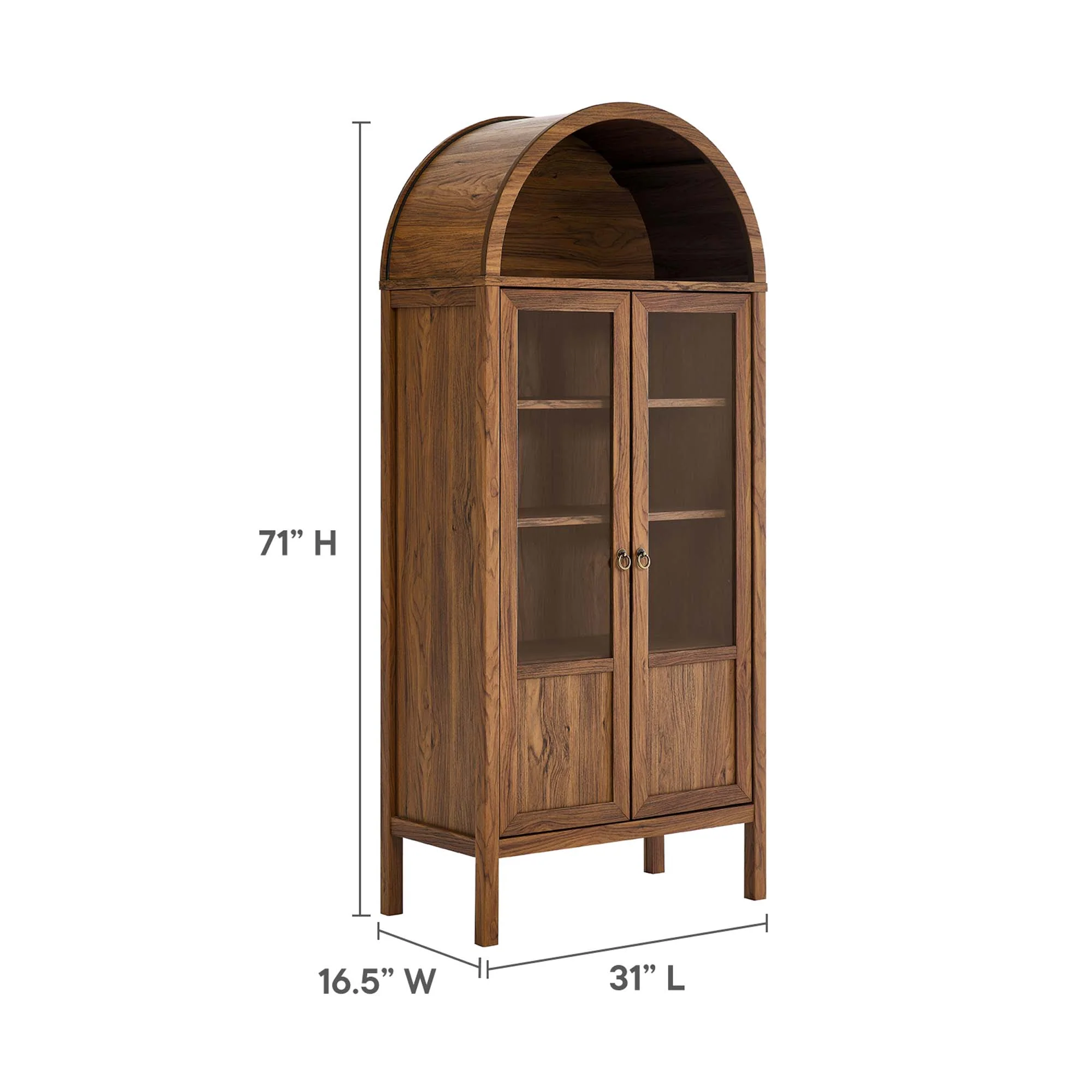 Tessa Tall Arched Storage Display Cabinet by Modway - Image 2
