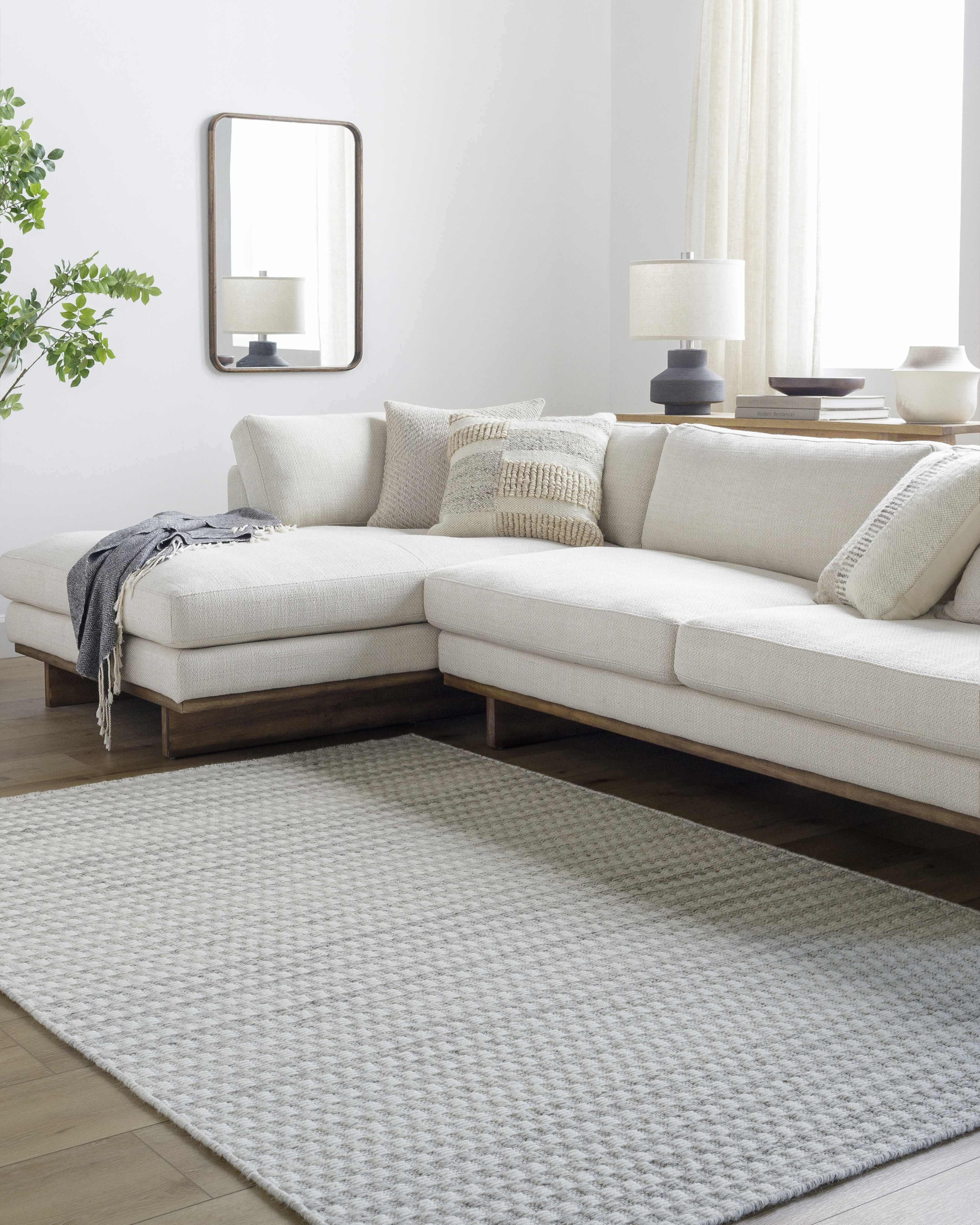 Tevah Pearl Wool Rug - Image 2