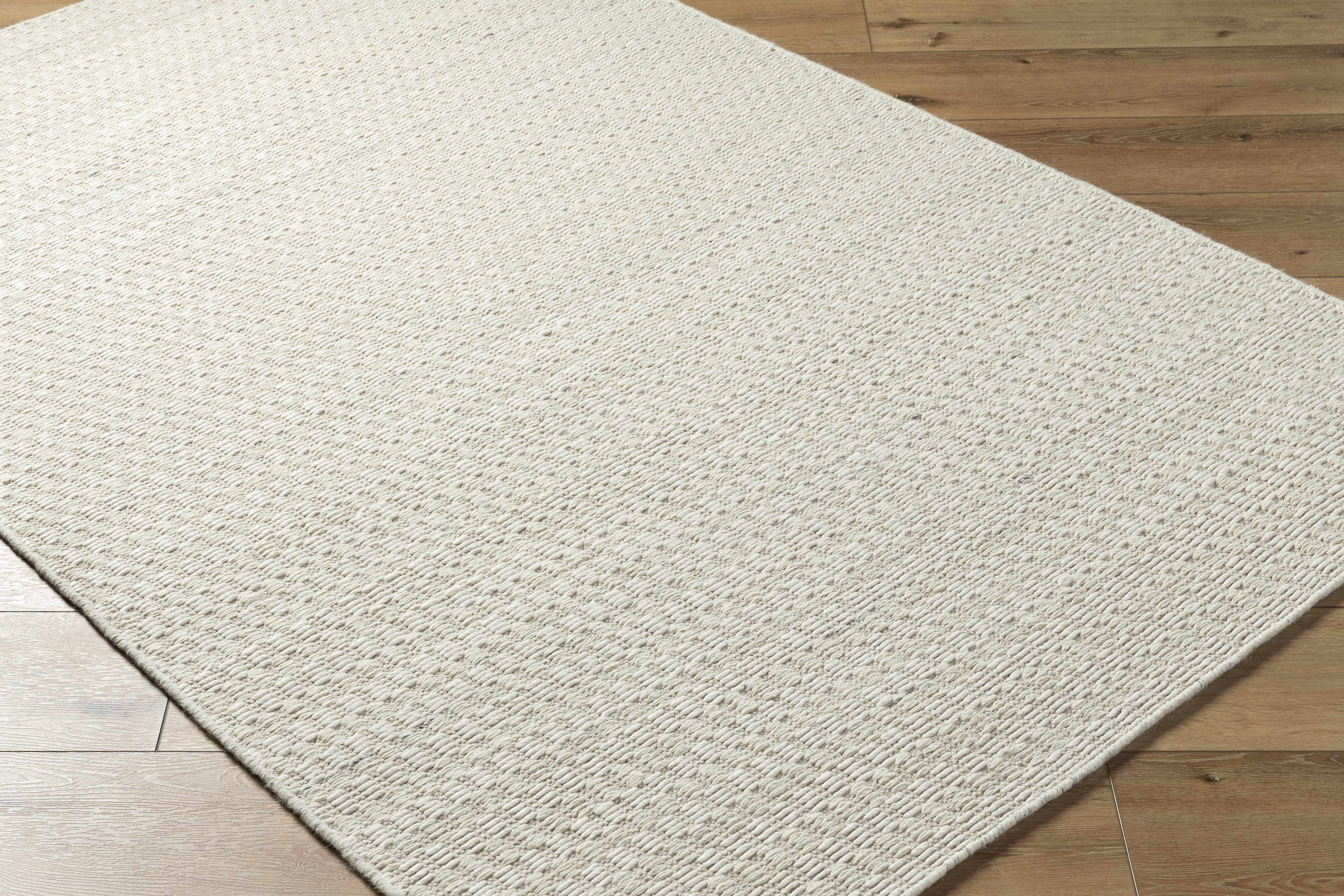 Tevah Siver Wool Rug - Image 3