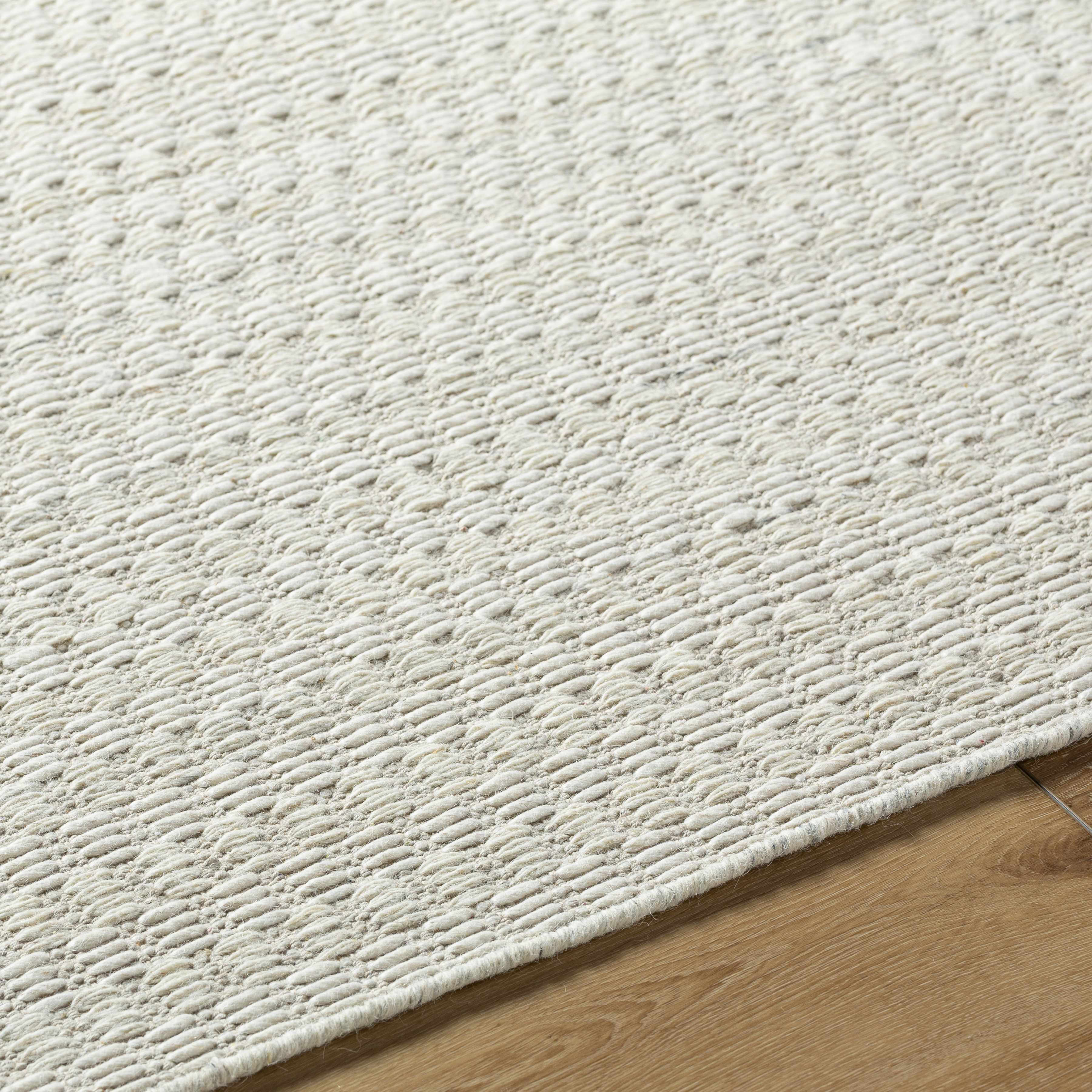 Tevah Siver Wool Rug - Image 7