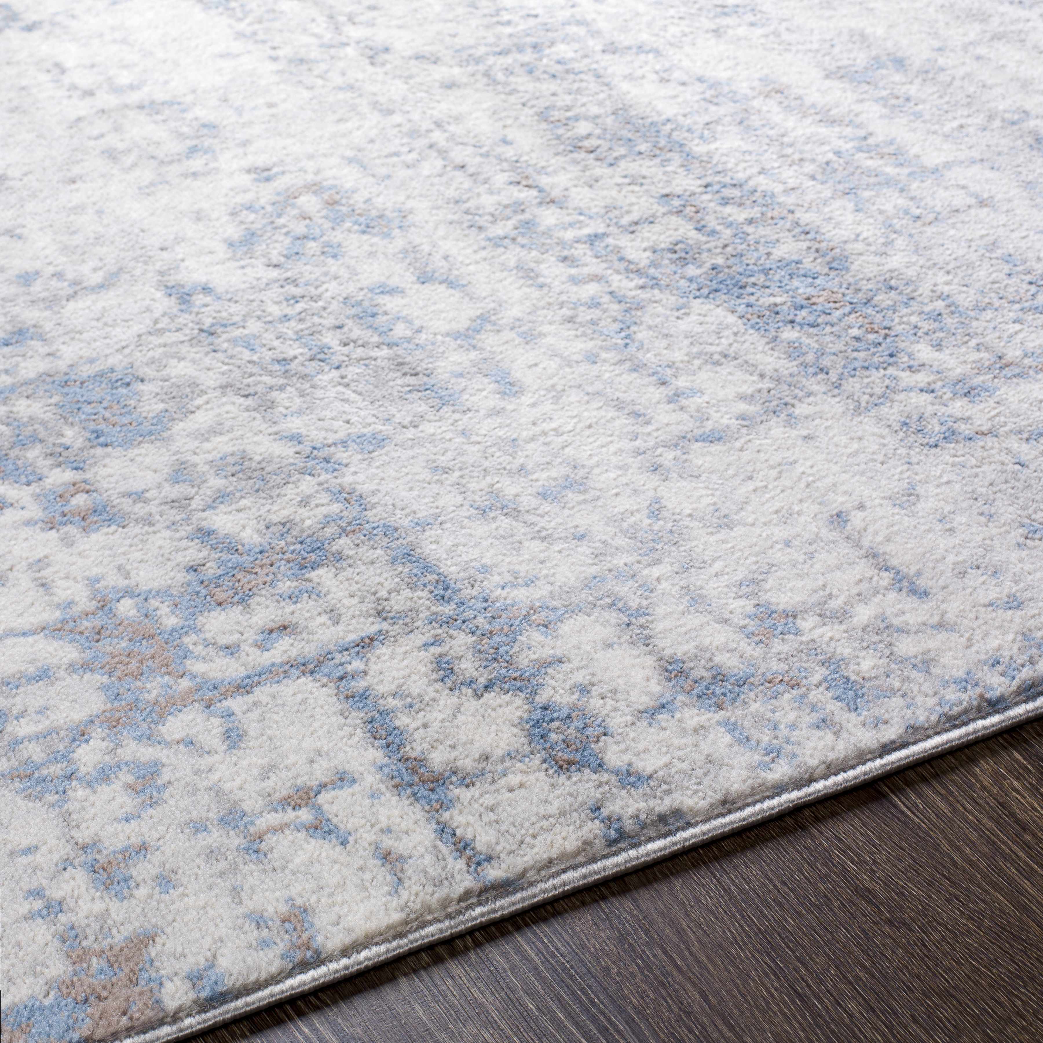 Texanna Abstract Blue/Gray Area Rug - Image 10