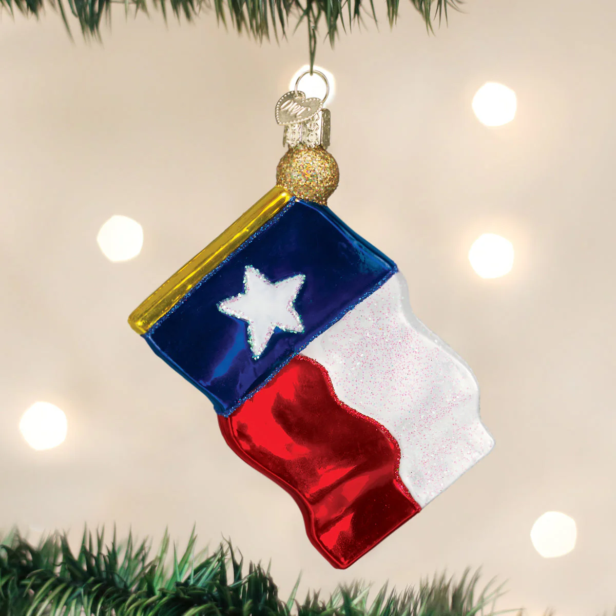 Texas State Flag Christmas Ornament by Old World Christmas