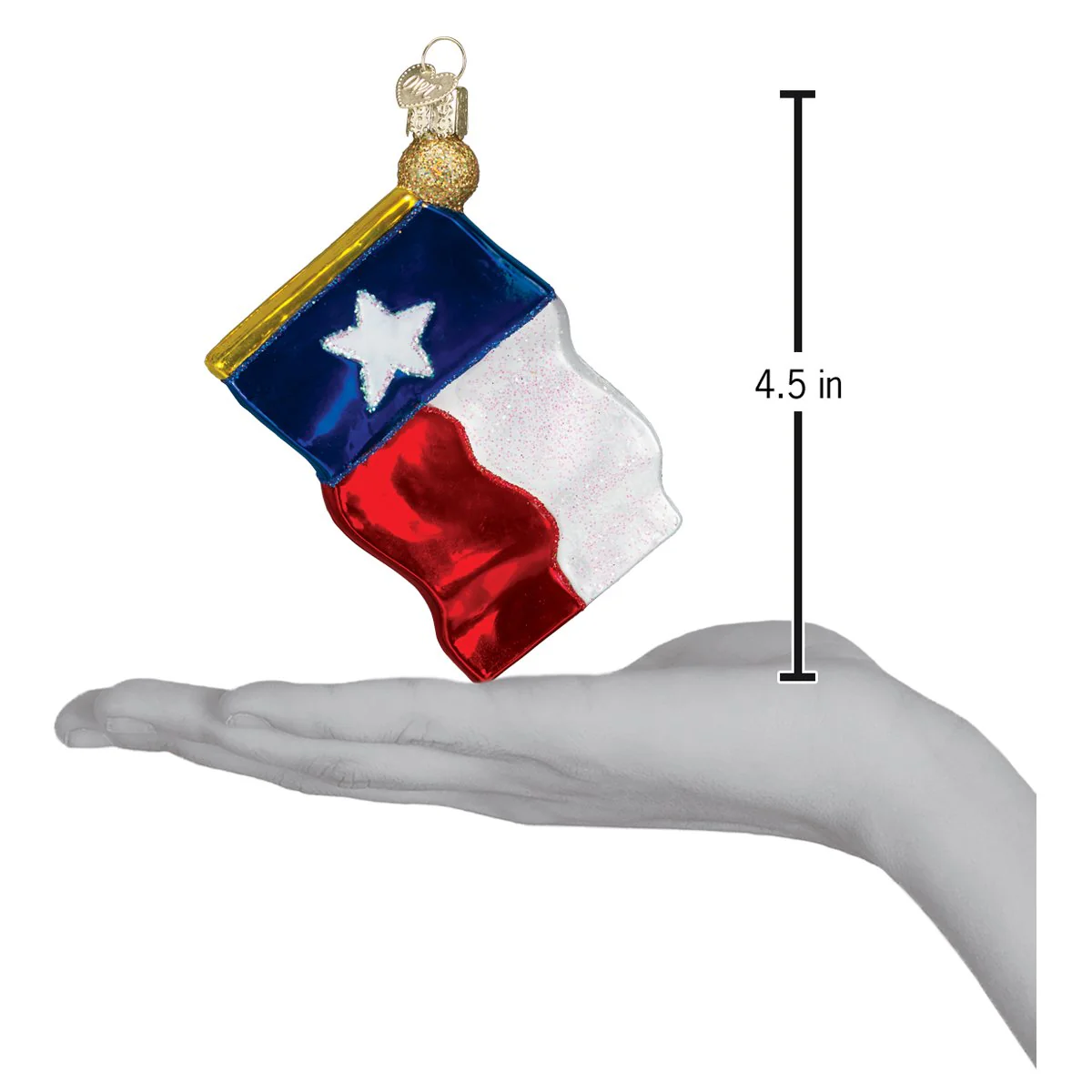 Texas State Flag Christmas Ornament by Old World Christmas - Image 4