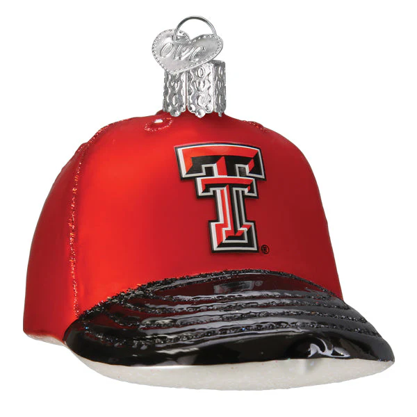 Texas Tech Baseball Cap Christmas Ornament - Image 3