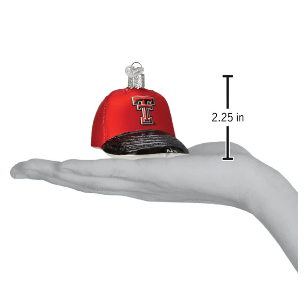Texas Tech Baseball Cap Christmas Ornament - Image 4