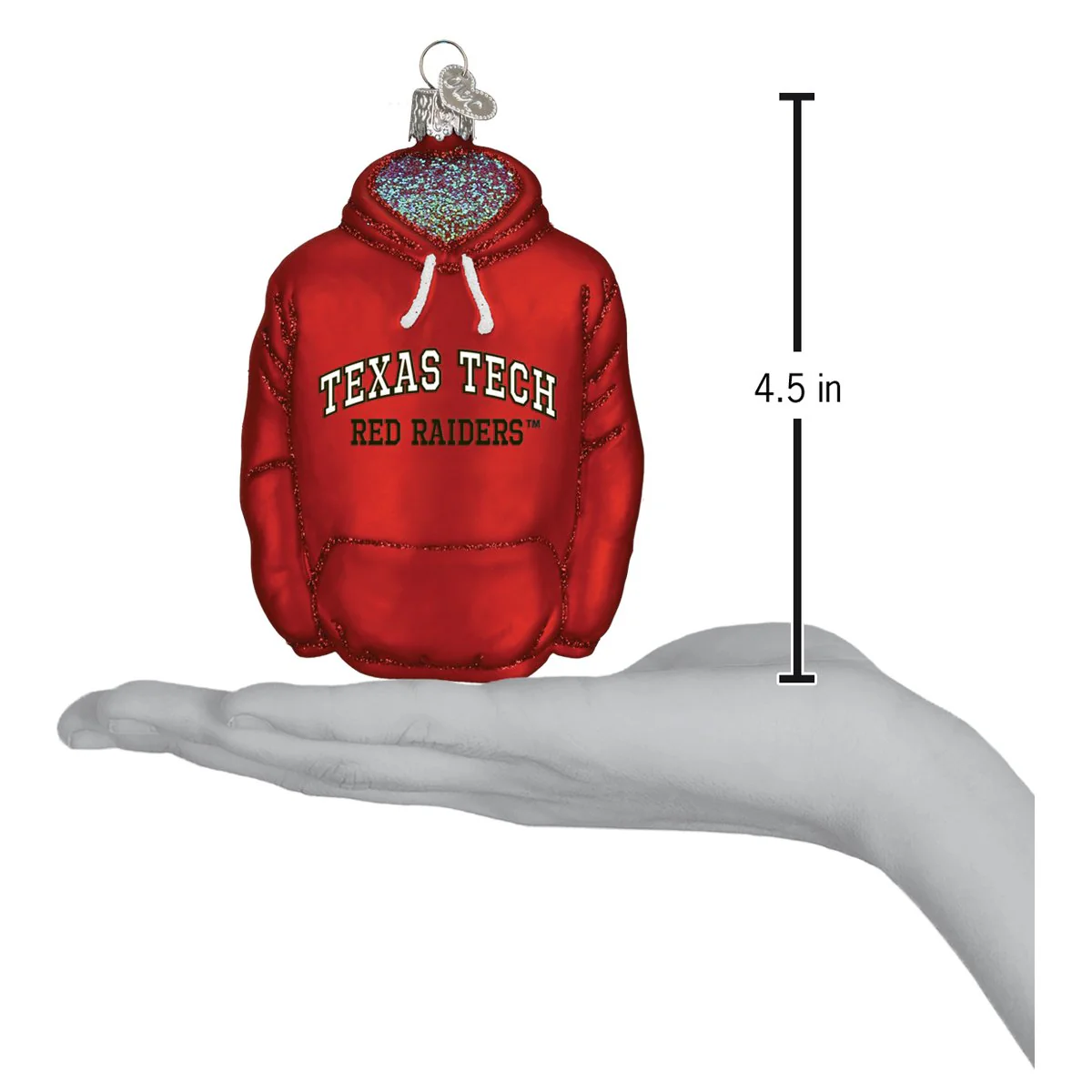 Texas Tech Hoodie Christmas Ornament - Image 4