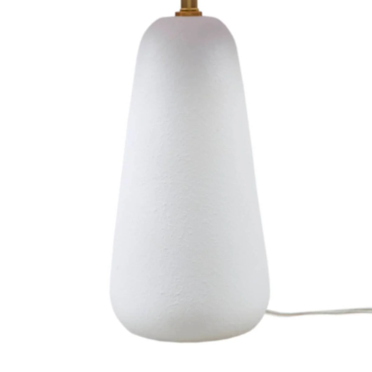 Textured Ceramic Table Lamp with Fluted Fabric Shade - White - Image 13