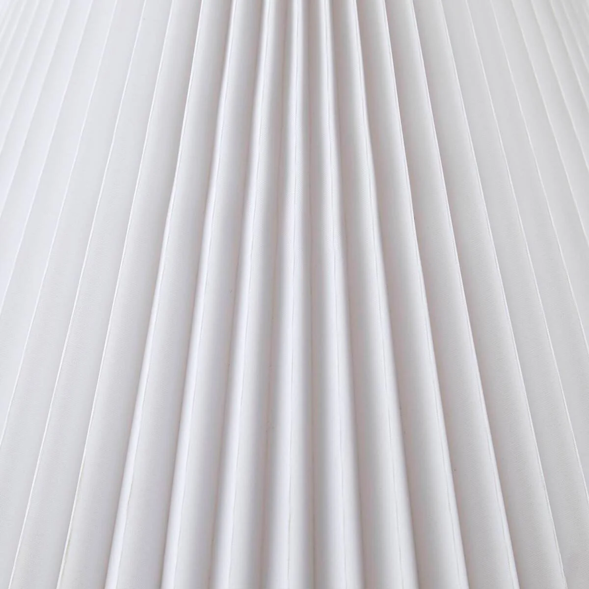 Textured Ceramic Table Lamp with Fluted Fabric Shade - White - Image 9
