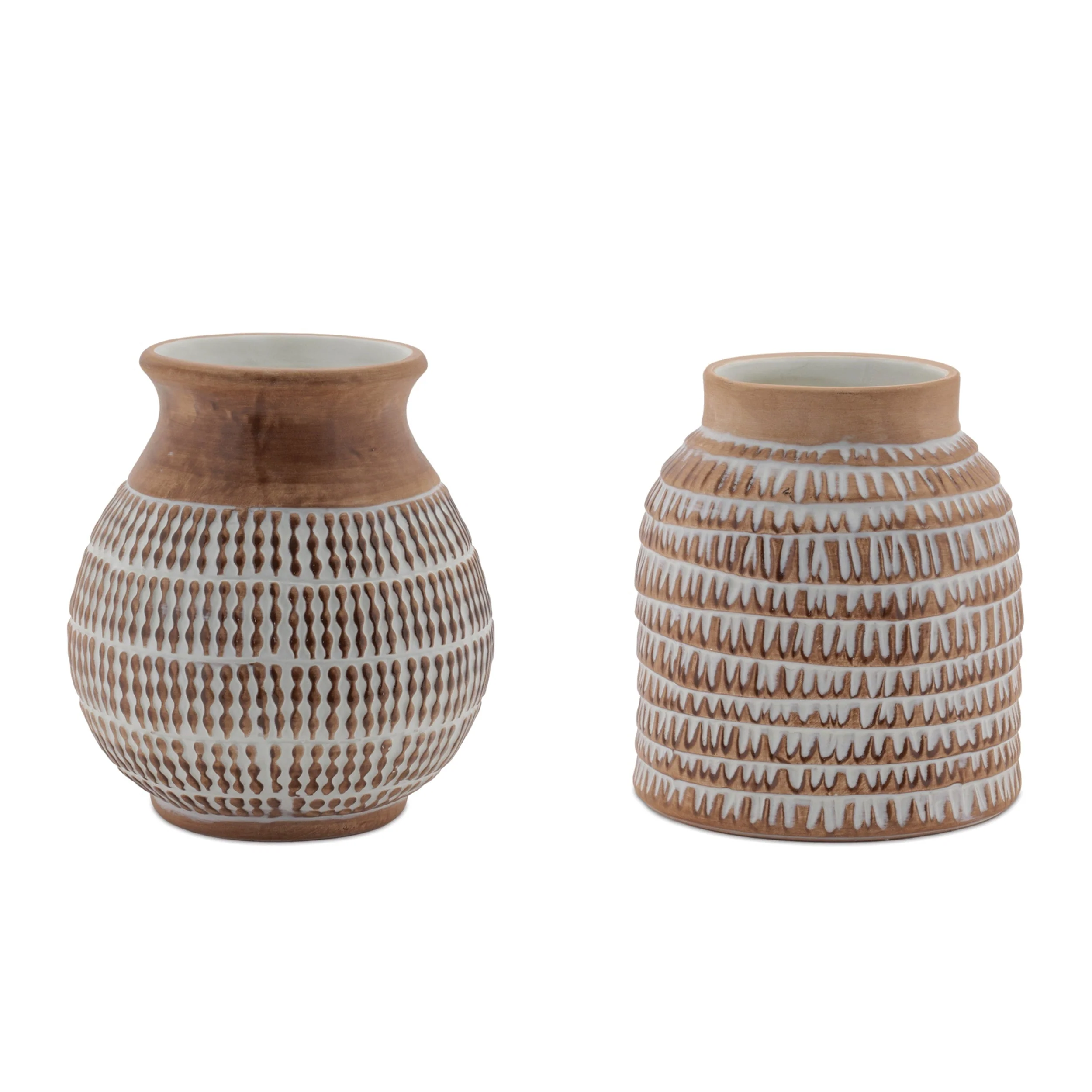 Textured Ceramic Vase (Set of 2) - Image 2