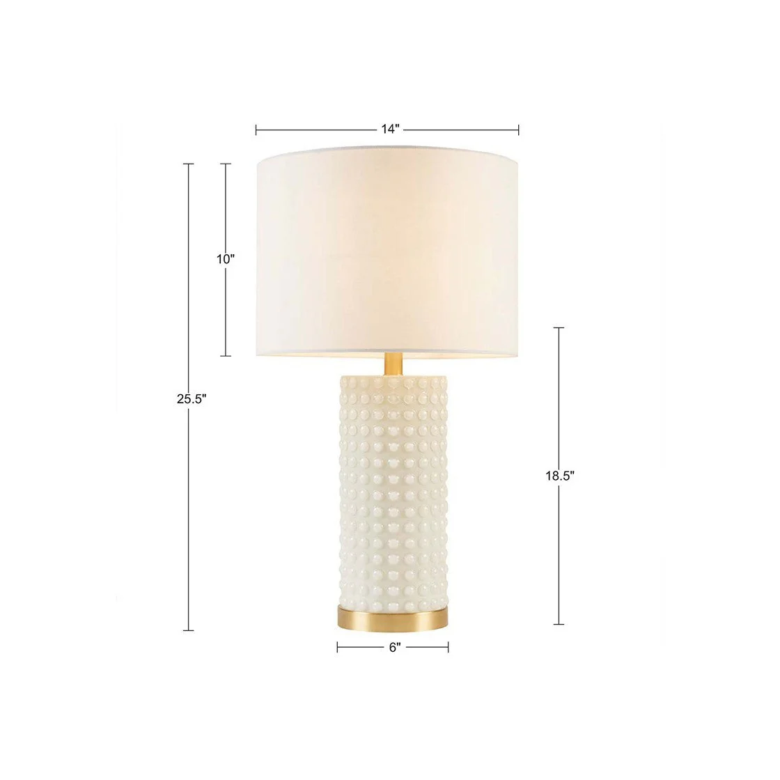 Textured Dot Table Lamp - Image 4