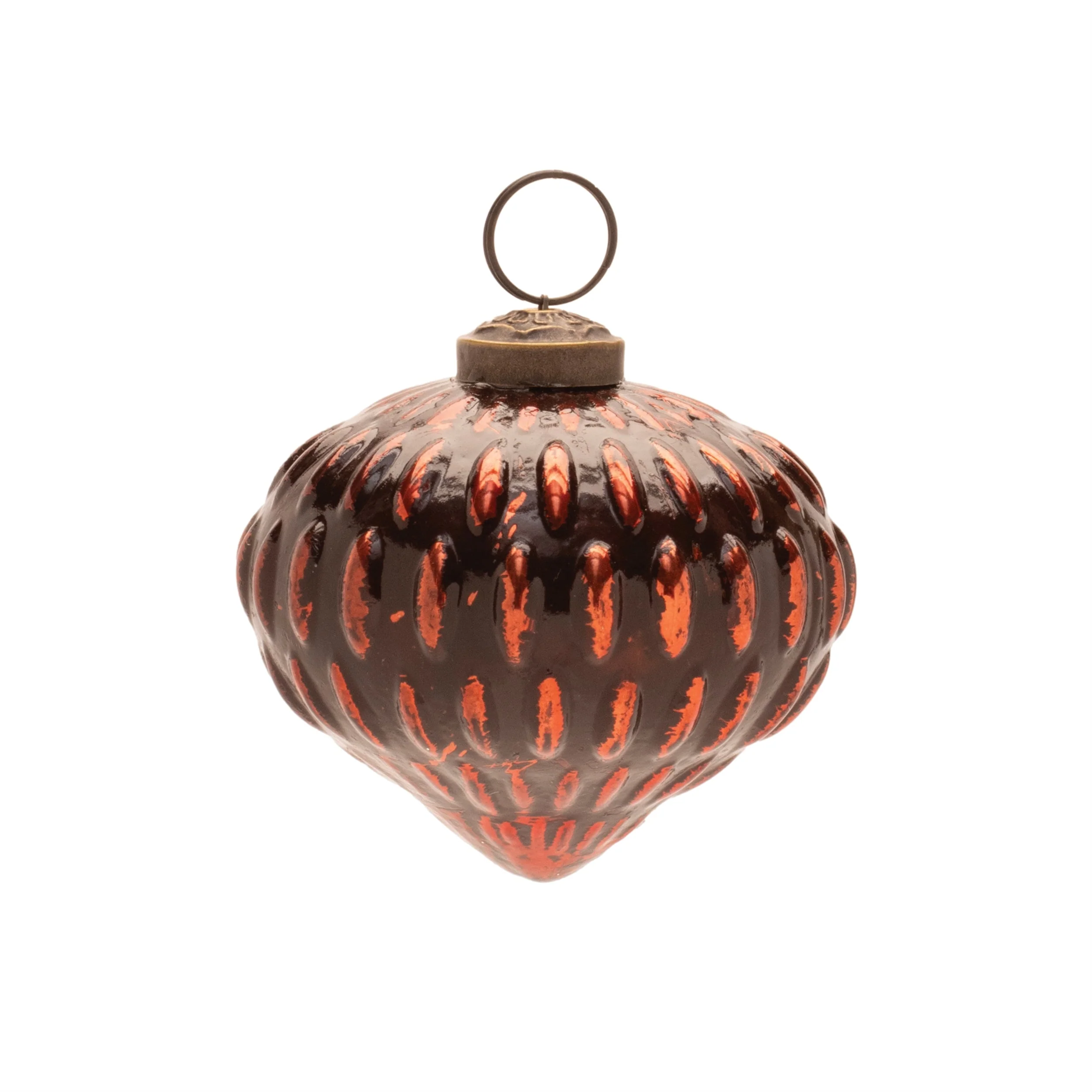 Textured Glass Tree and Onion Ornament (Set of 6) - Image 3