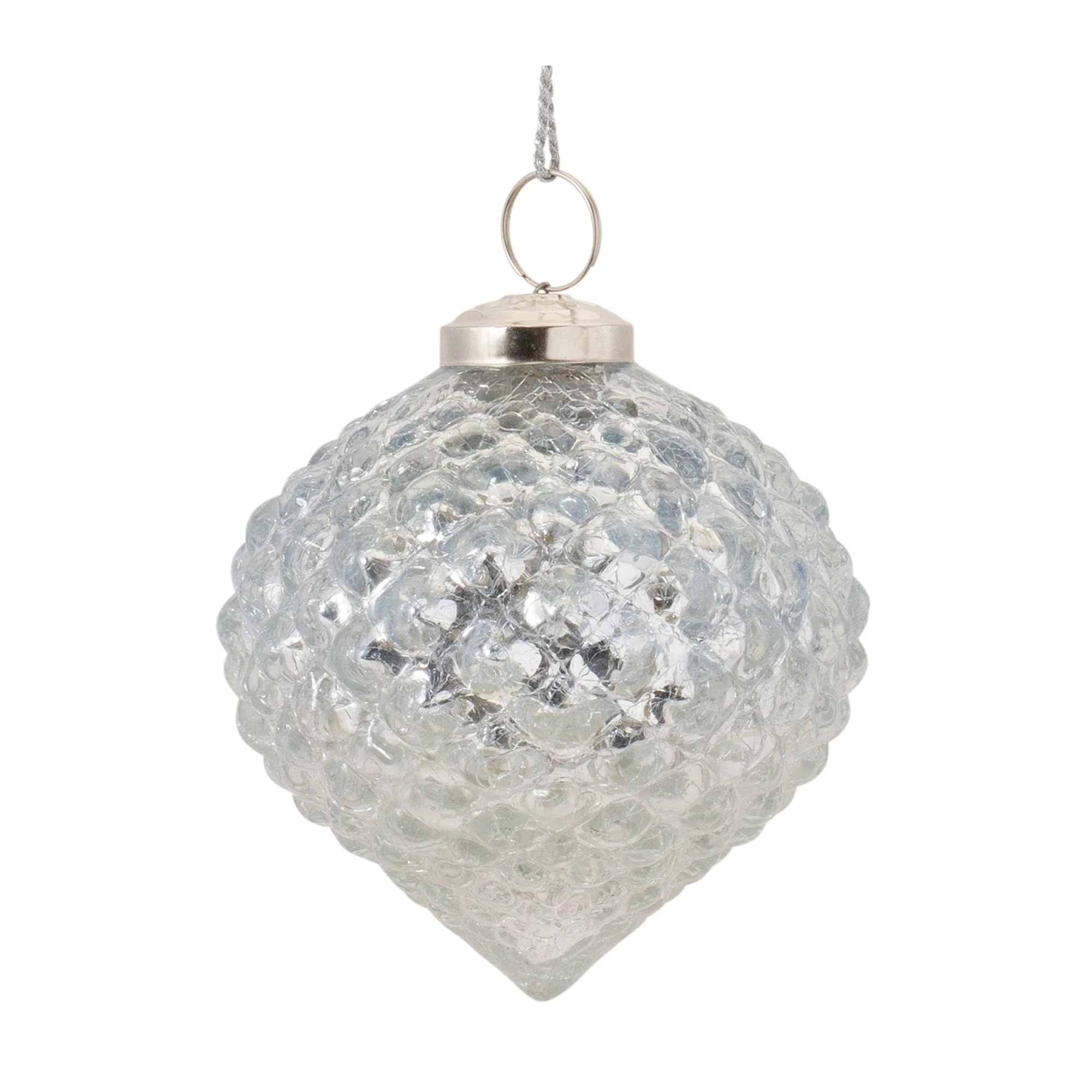 Textured Mercury Glass Ornament (Set of 6) - Image 4