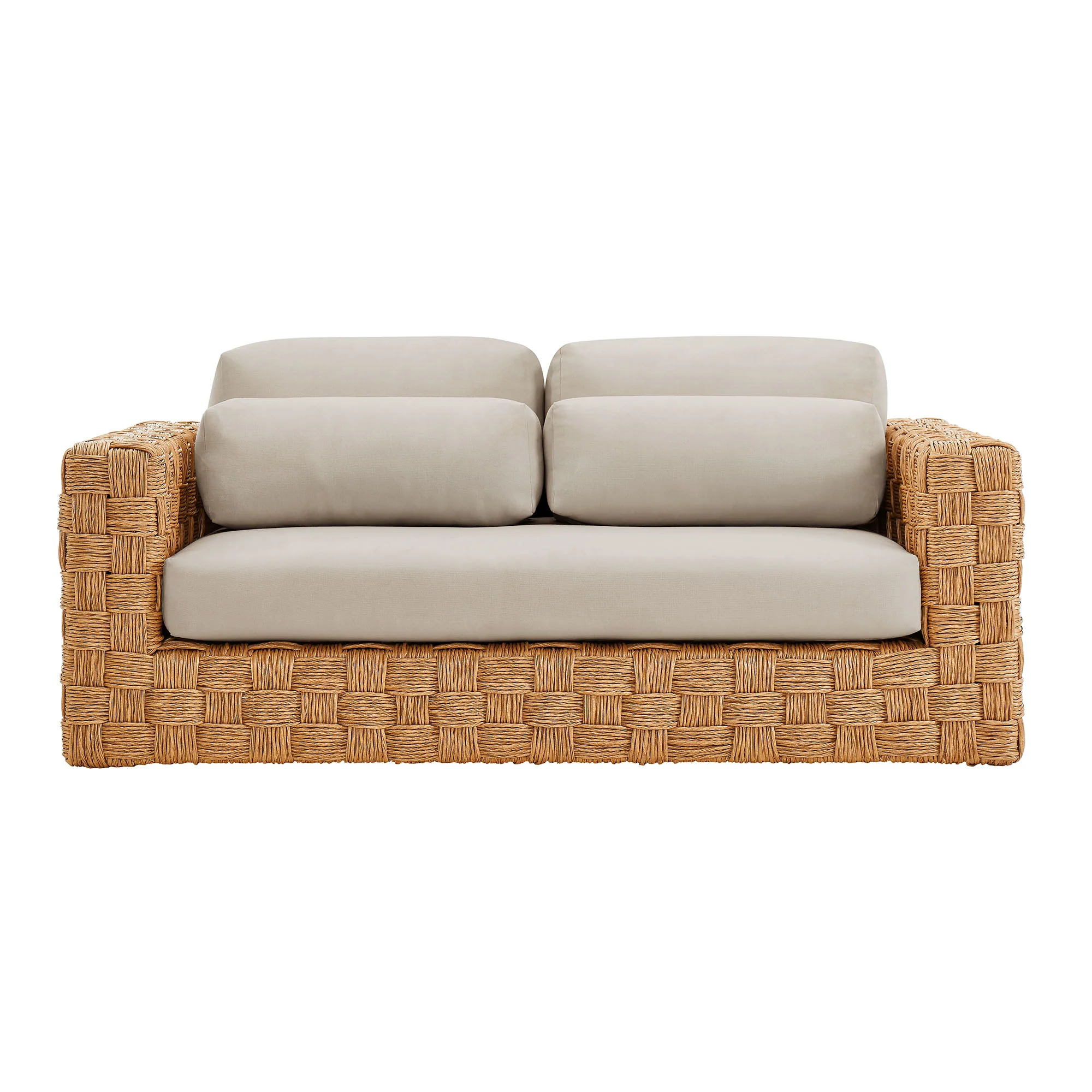 Thames Outdoor Patio Wicker Loveseat by Modway - Image 6