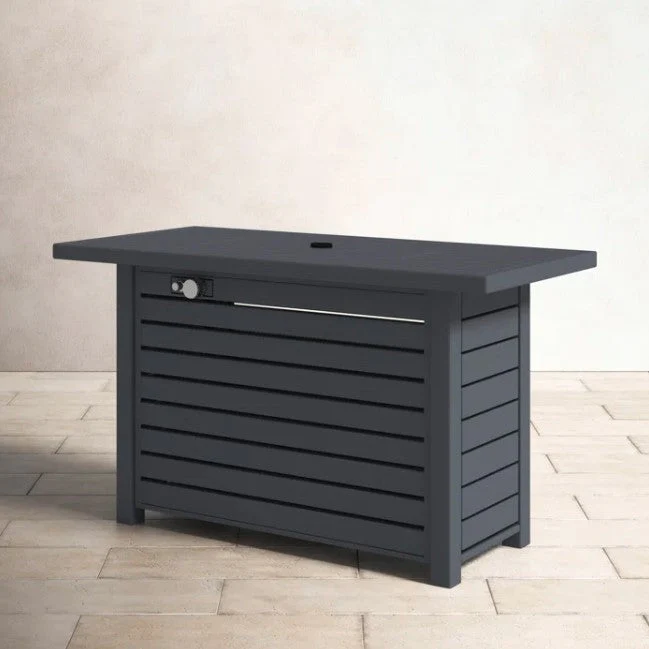 The 50,000 BTU Stainless Steel Fire Pit Table with Lid - Image 3