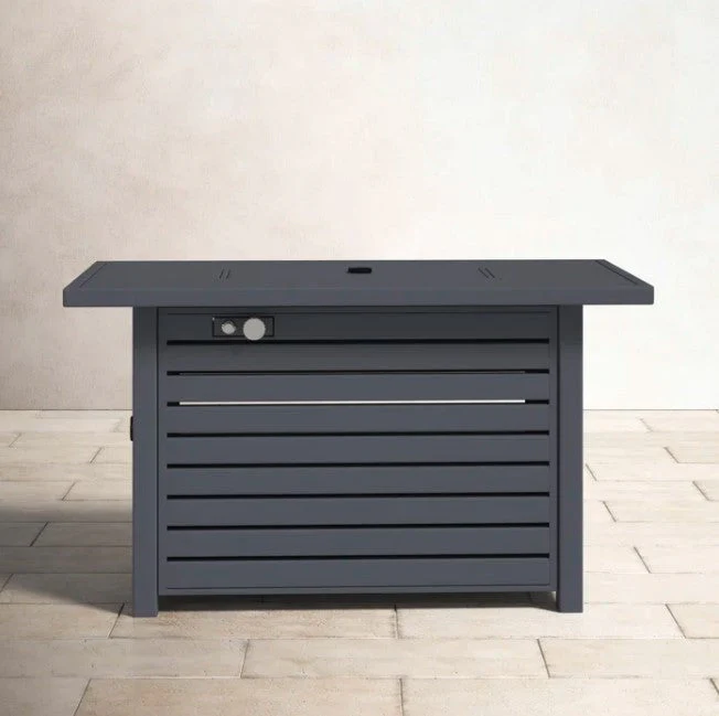 The 50,000 BTU Stainless Steel Fire Pit Table with Lid - Image 4