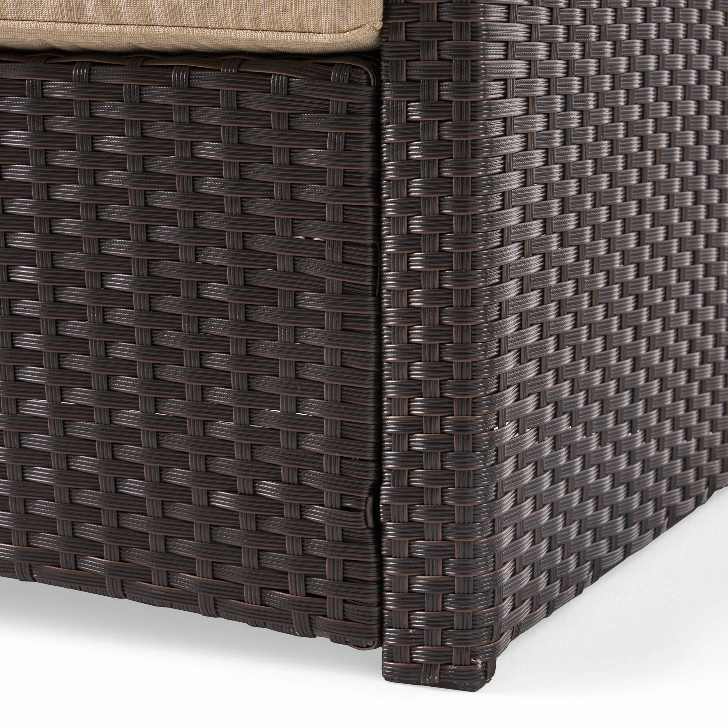 The All-Weather Steel-Framed Three-Seater Patio Sofa - Image 11