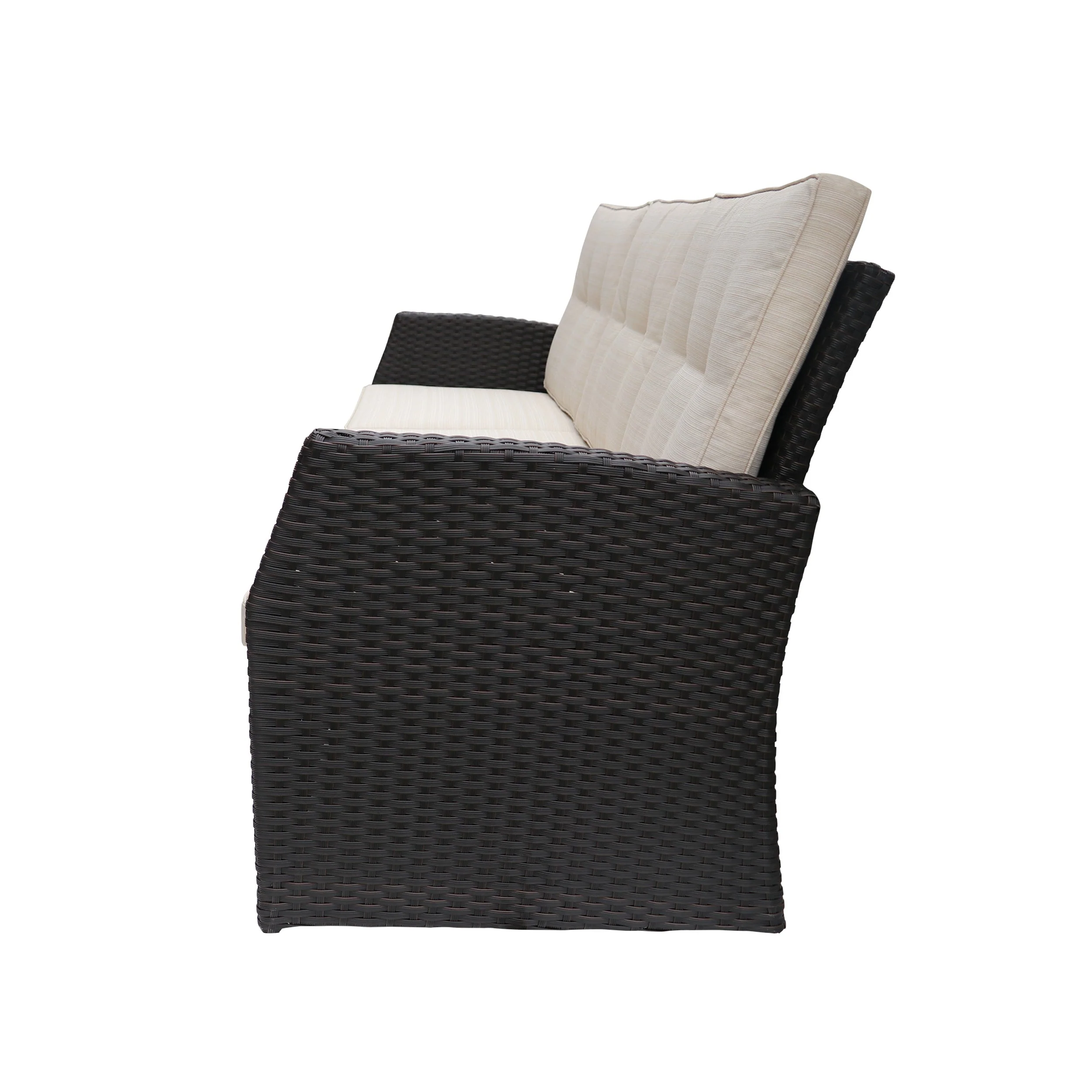The All-Weather Steel-Framed Three-Seater Patio Sofa - Image 9