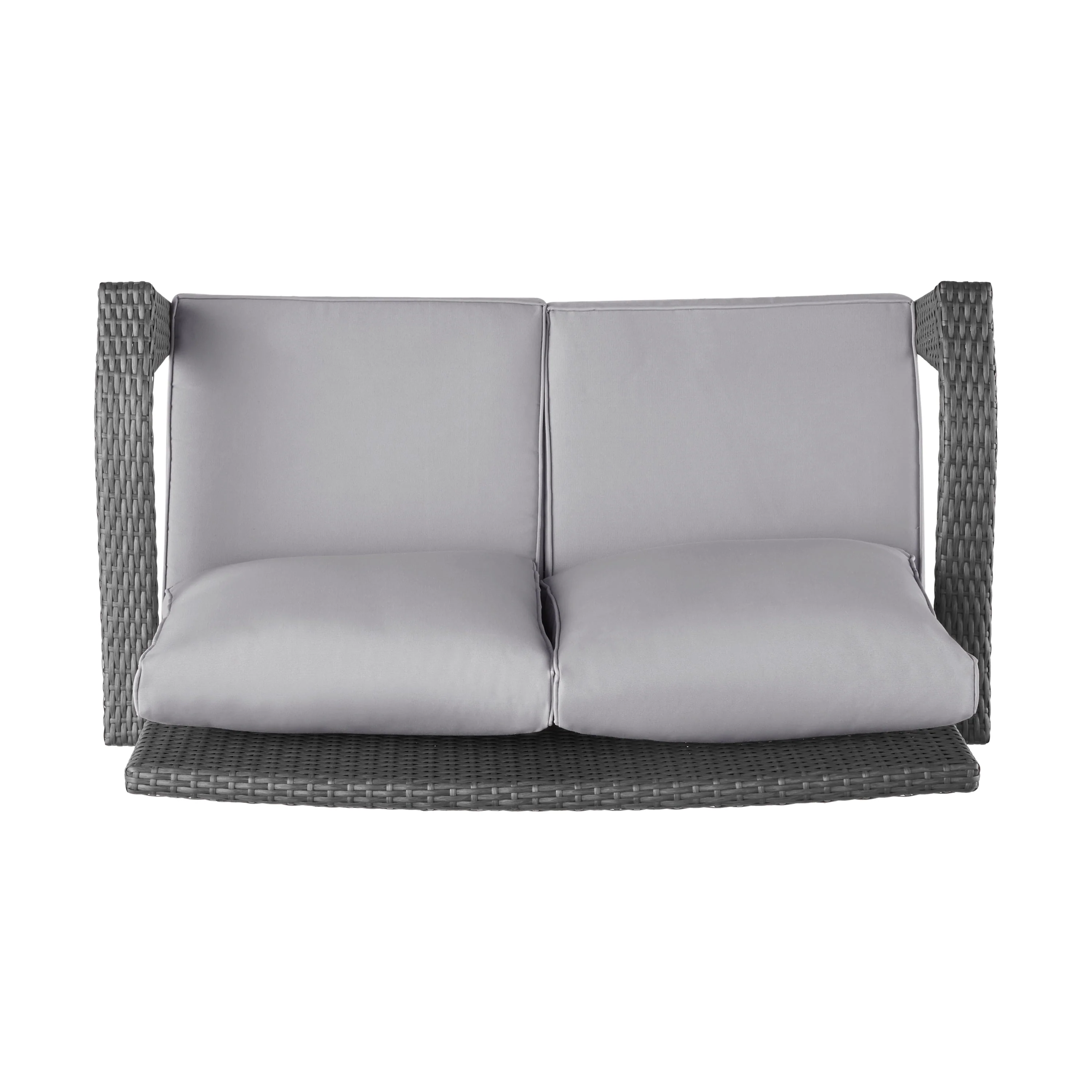 The Contoured All-Weather Wicker Loveseat by Christopher Knight Home - Image 8