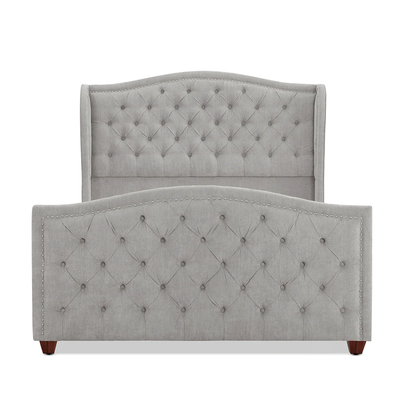 The Eldhavn™ Nailhead Upholstered Bedframe King - Image 6
