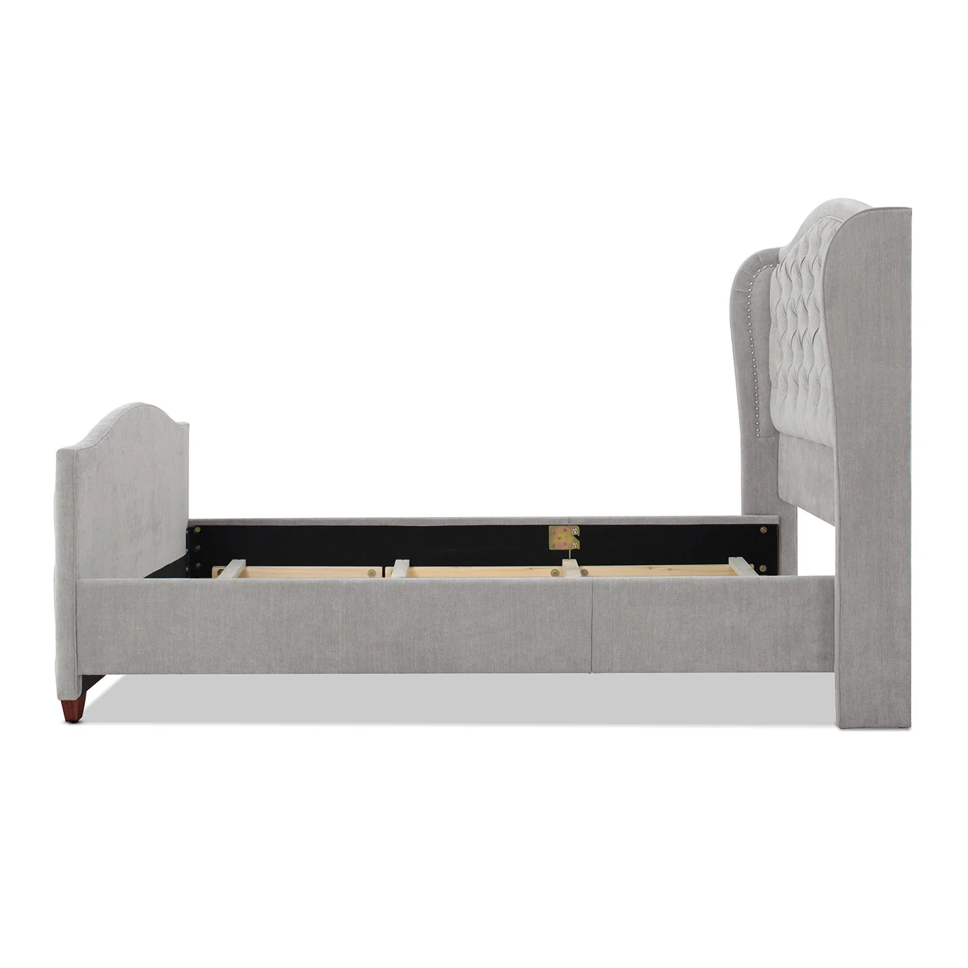 The Eldhavn™ Nailhead Upholstered Bedframe King - Image 7