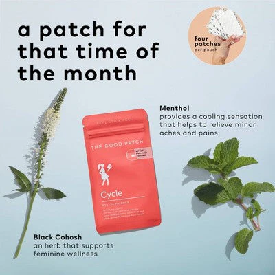 The Good Patch Cycle Plant-Based Vegan Wellness Patch 4ct - Image 8