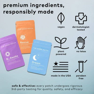 The Essentials Plant-Based Vegan Wellness Patch 12ct - Image 5