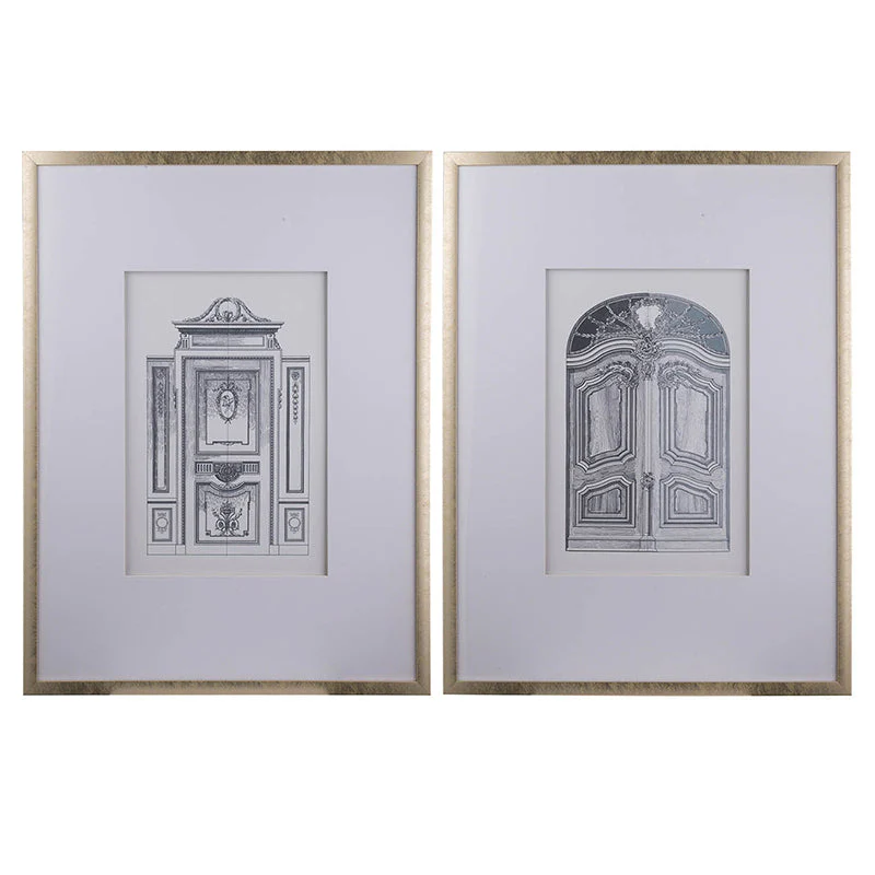 The Grand Portal™ Duo — Architectural Pencil Art Prints - Image 2