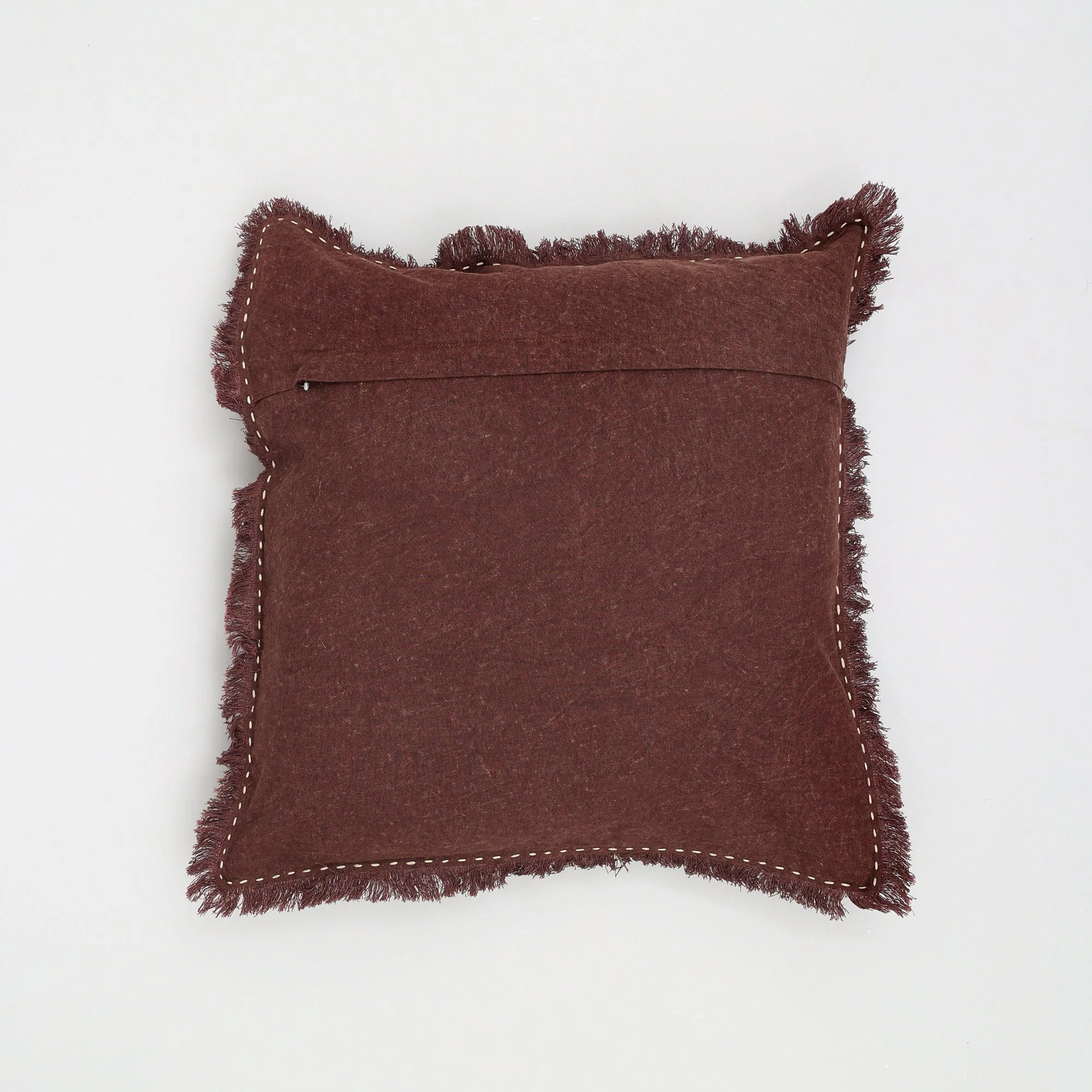 The Handwoven Fringe Cotton-Linen Pillow - Image 5