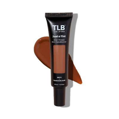 The Lip Bar Just a Tint 3-in-1 Tinted Skin Conditioner SPF 11 Mahogany Mami 1 fl oz - New - Image 2