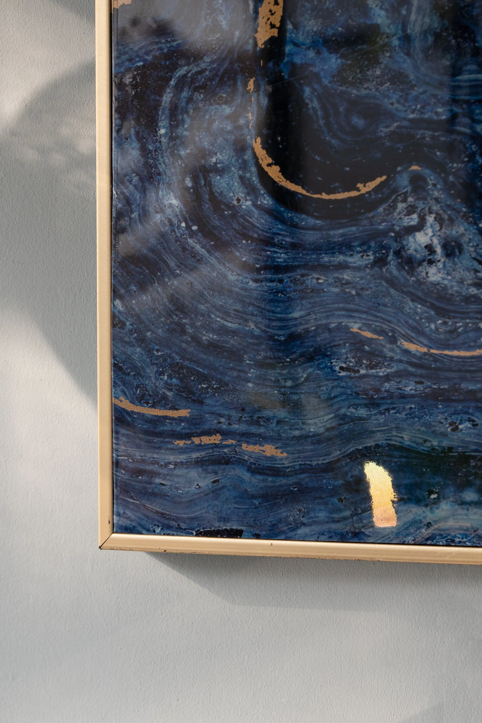 The Oceanus Elegance™ — Marbled Blue & Gold Panel Wall Art - Image 10