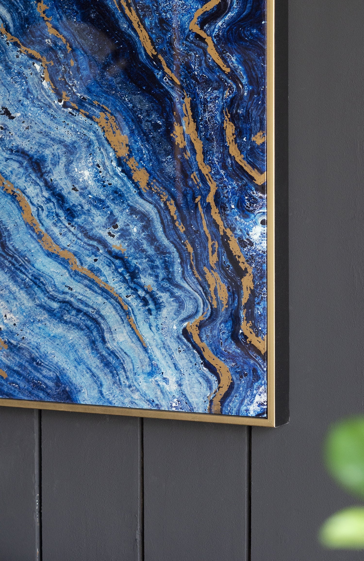 The Oceanus Elegance™ — Marbled Blue & Gold Panel Wall Art - Image 11