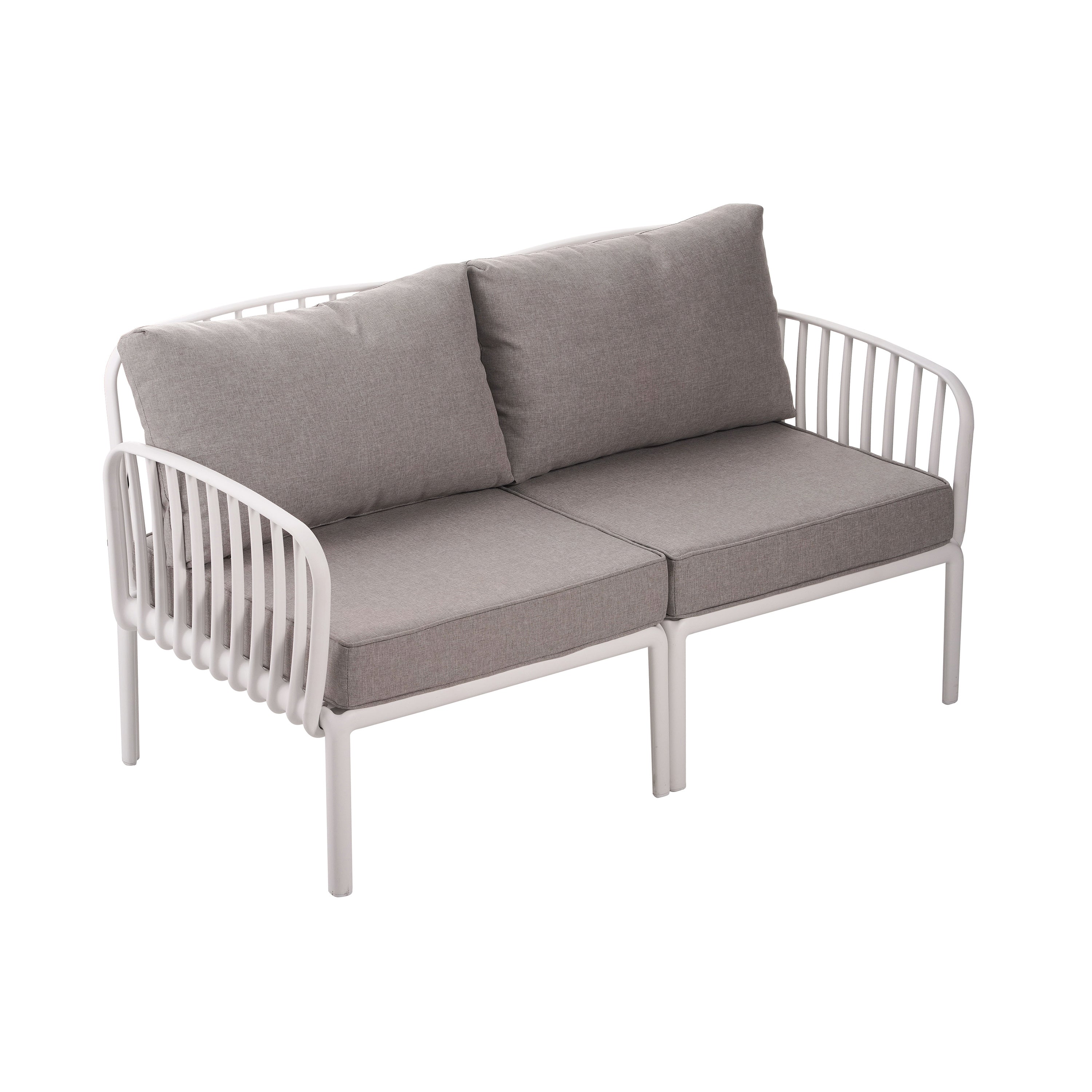 The Sleek All-Weather Resin Outdoor Loveseat and Coffee Table Set - Image 4