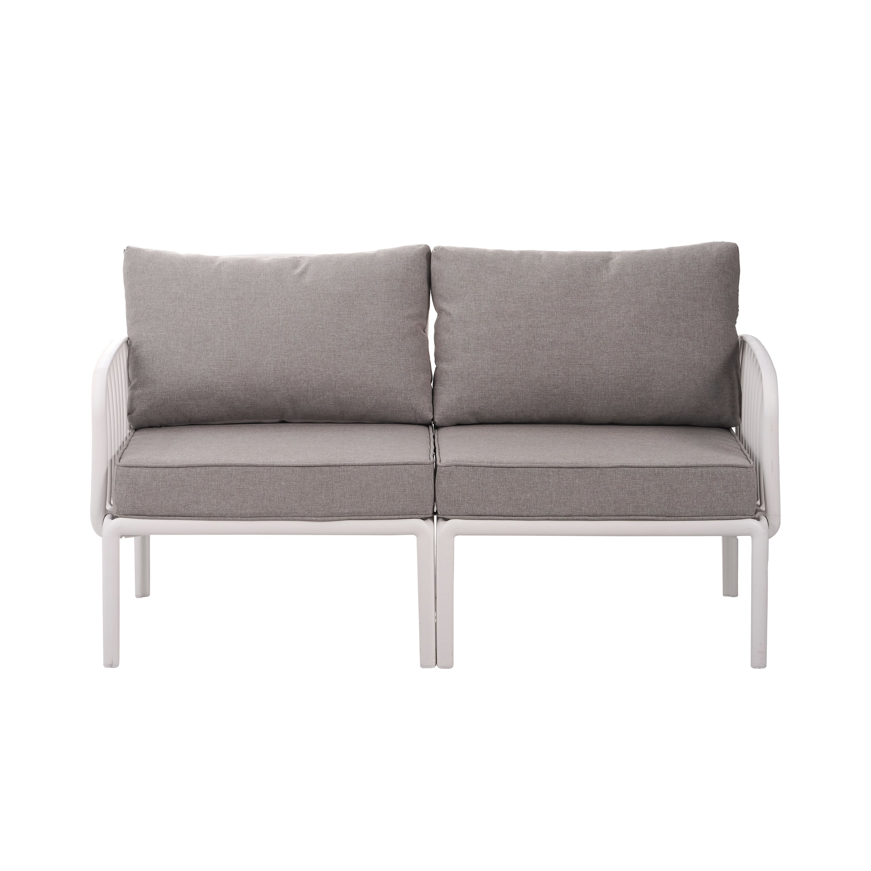 The Sleek All-Weather Resin Outdoor Loveseat and Coffee Table Set - Image 5