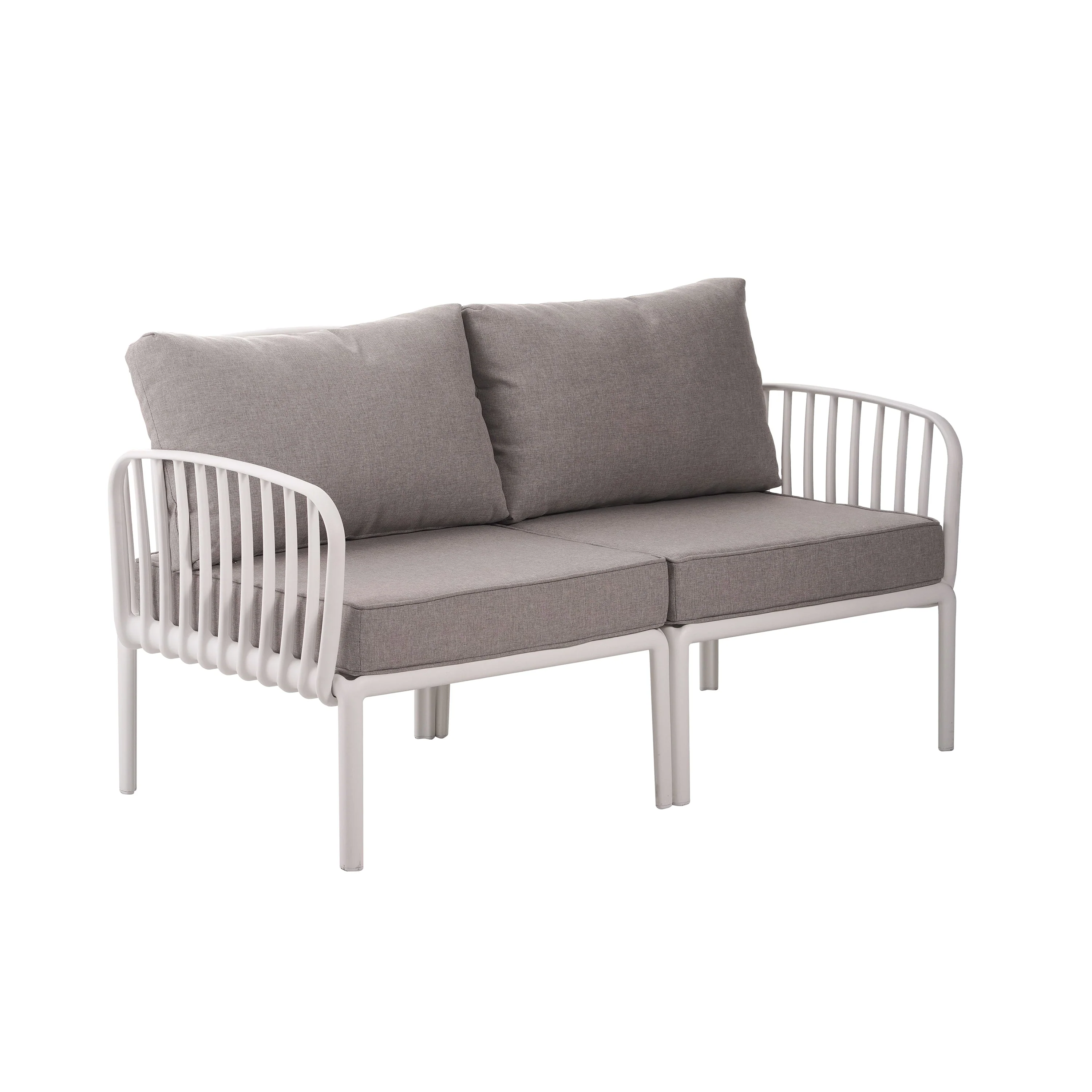 The Sleek All-Weather Resin Outdoor Loveseat and Coffee Table Set - Image 6
