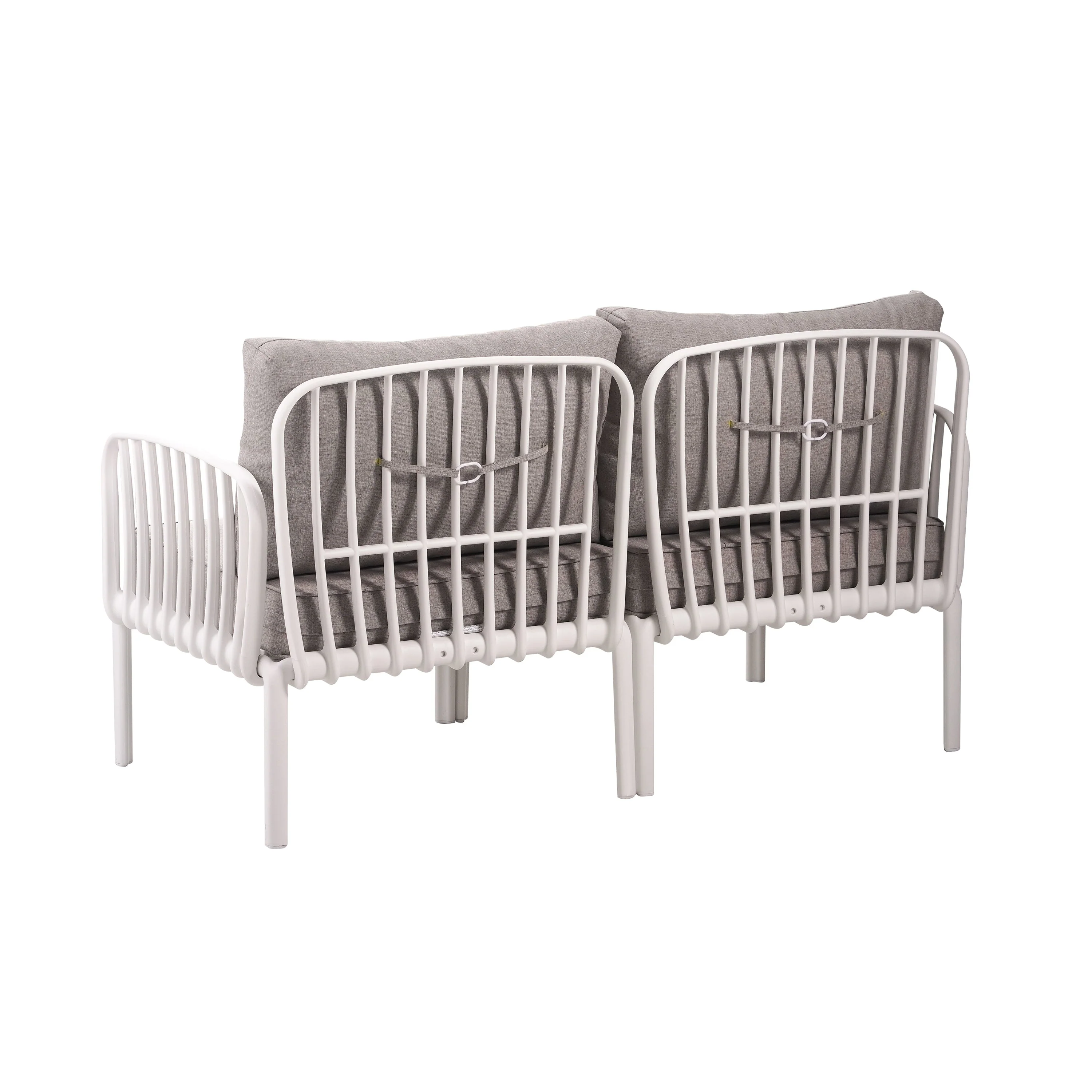 The Sleek All-Weather Resin Outdoor Loveseat and Coffee Table Set - Image 8