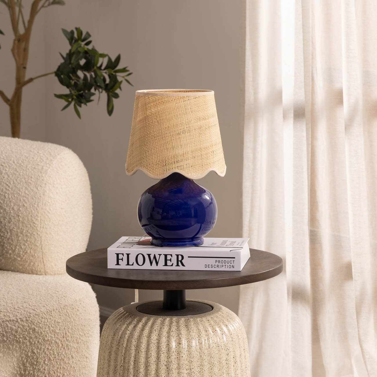 Theisseil Navy Blue Table Lamp - Image 4