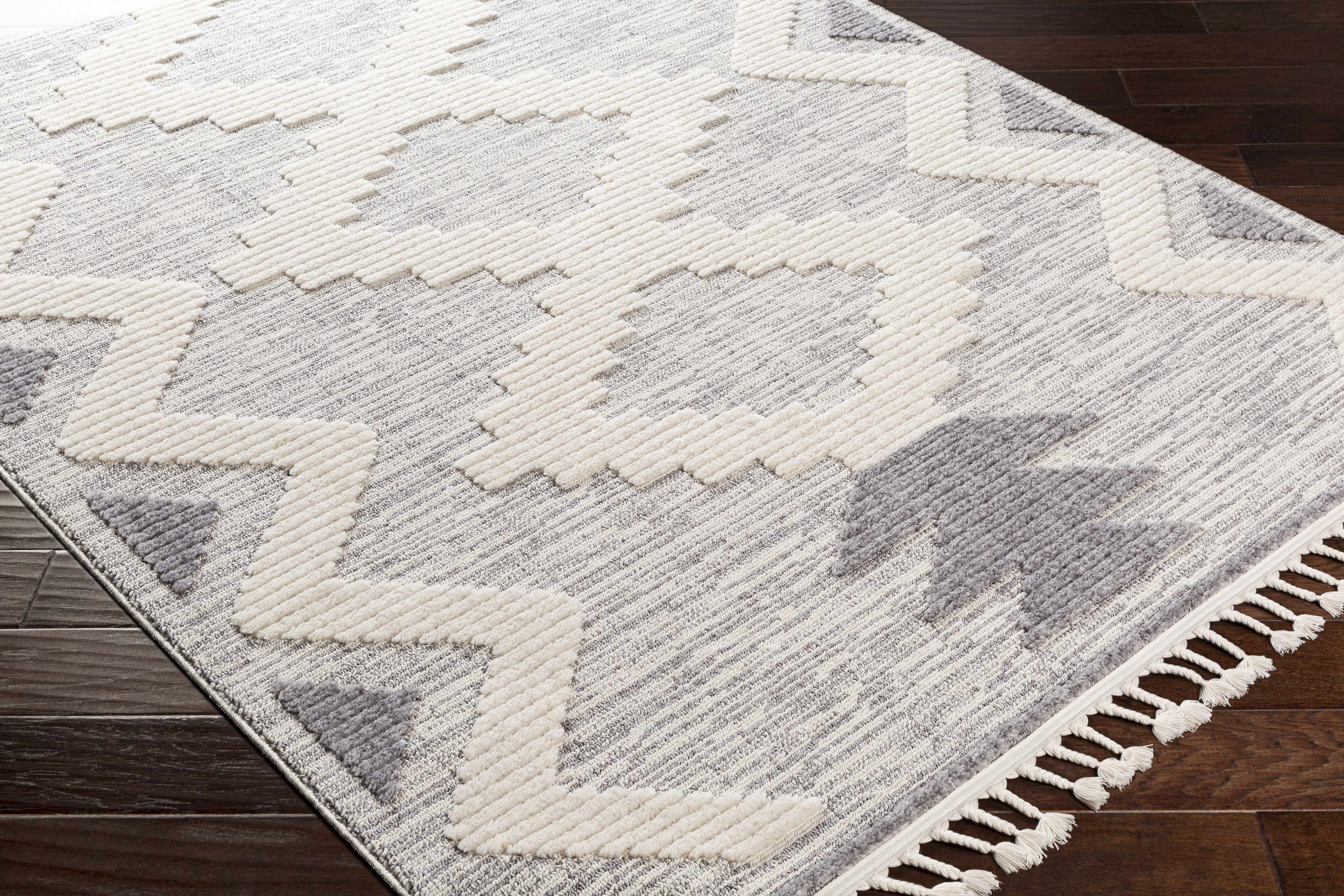 Thornburg High/Low Pile Rug with Tassels - Clearance - Image 6