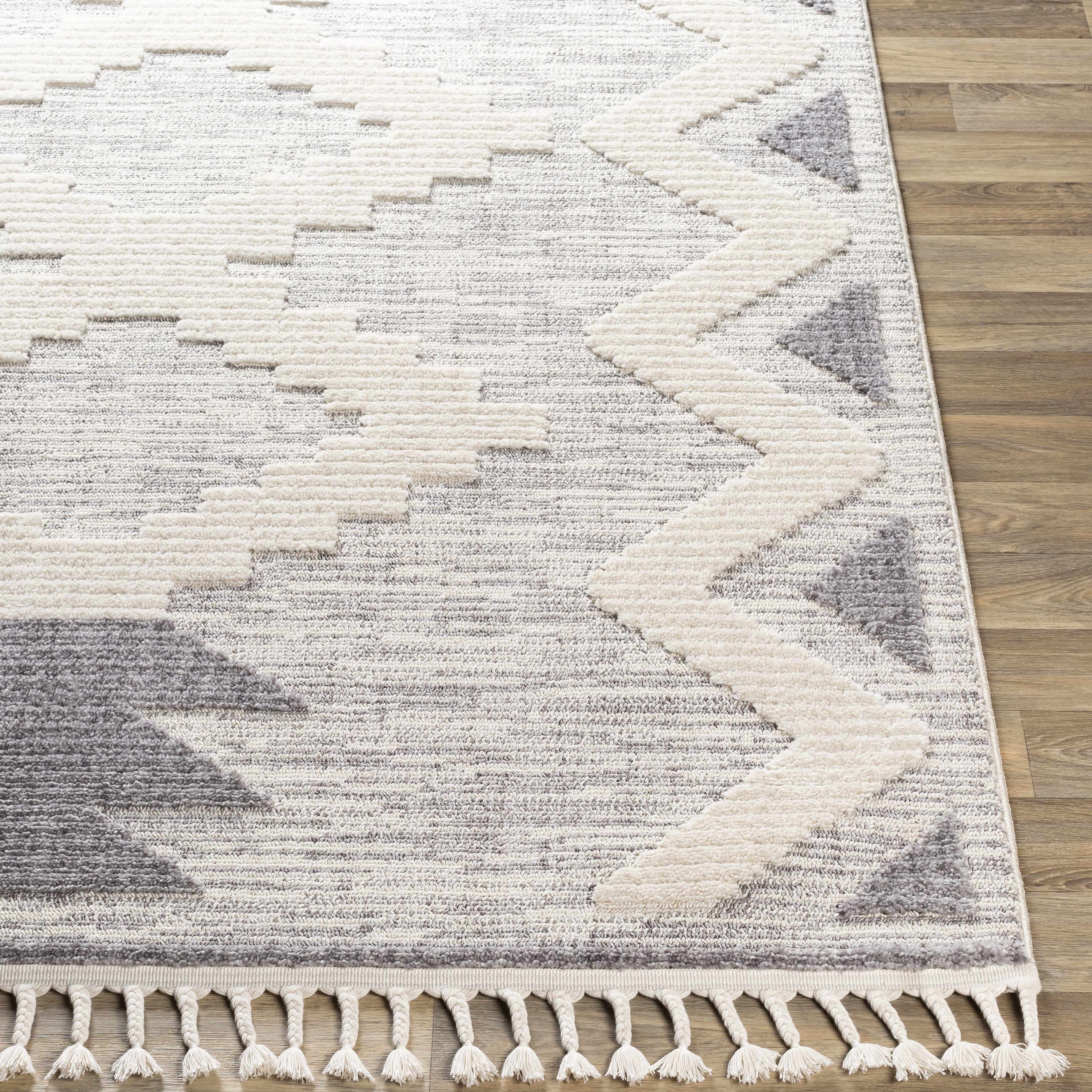 Thornburg High/Low Pile Rug with Tassels - Clearance - Image 7