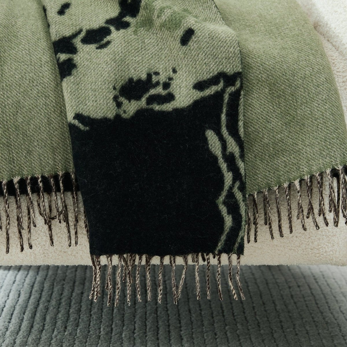 Threaded Roots Wool Throw Blanket - Image 3