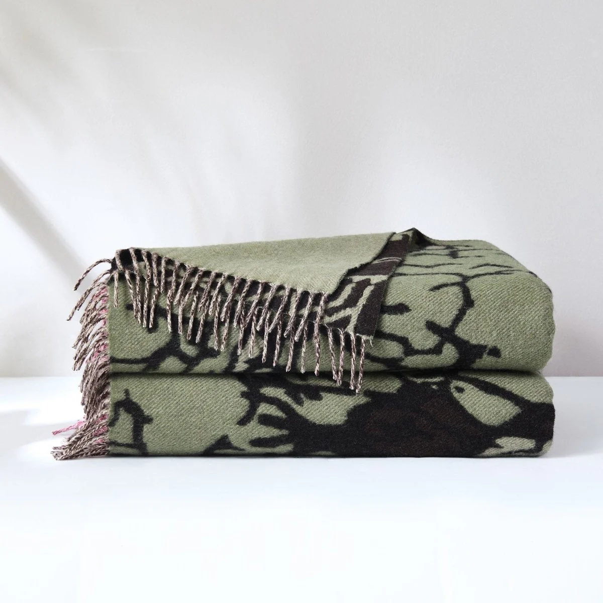 Threaded Roots Wool Throw Blanket - Image 4