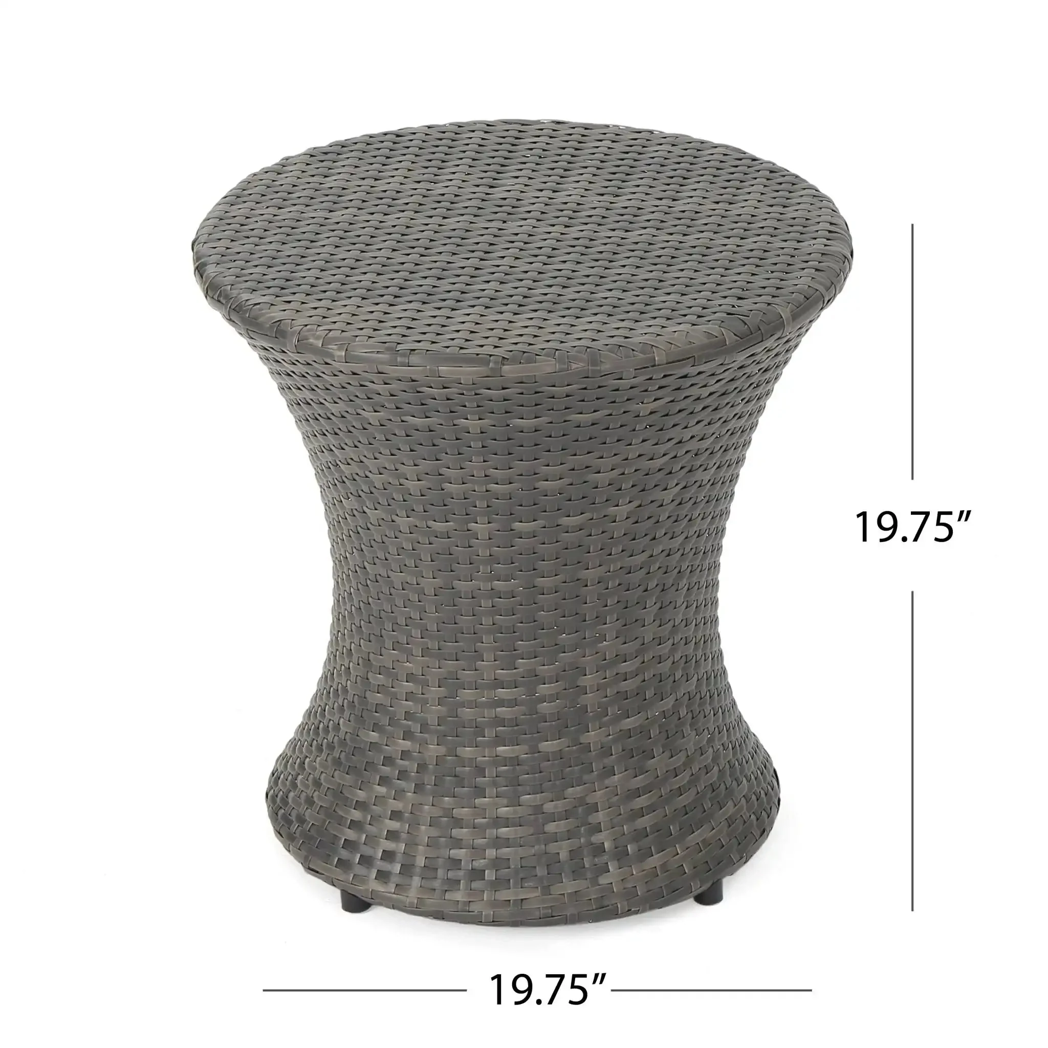 Thrive - Hourglass Rattan Table With No Glass Top - Image 10