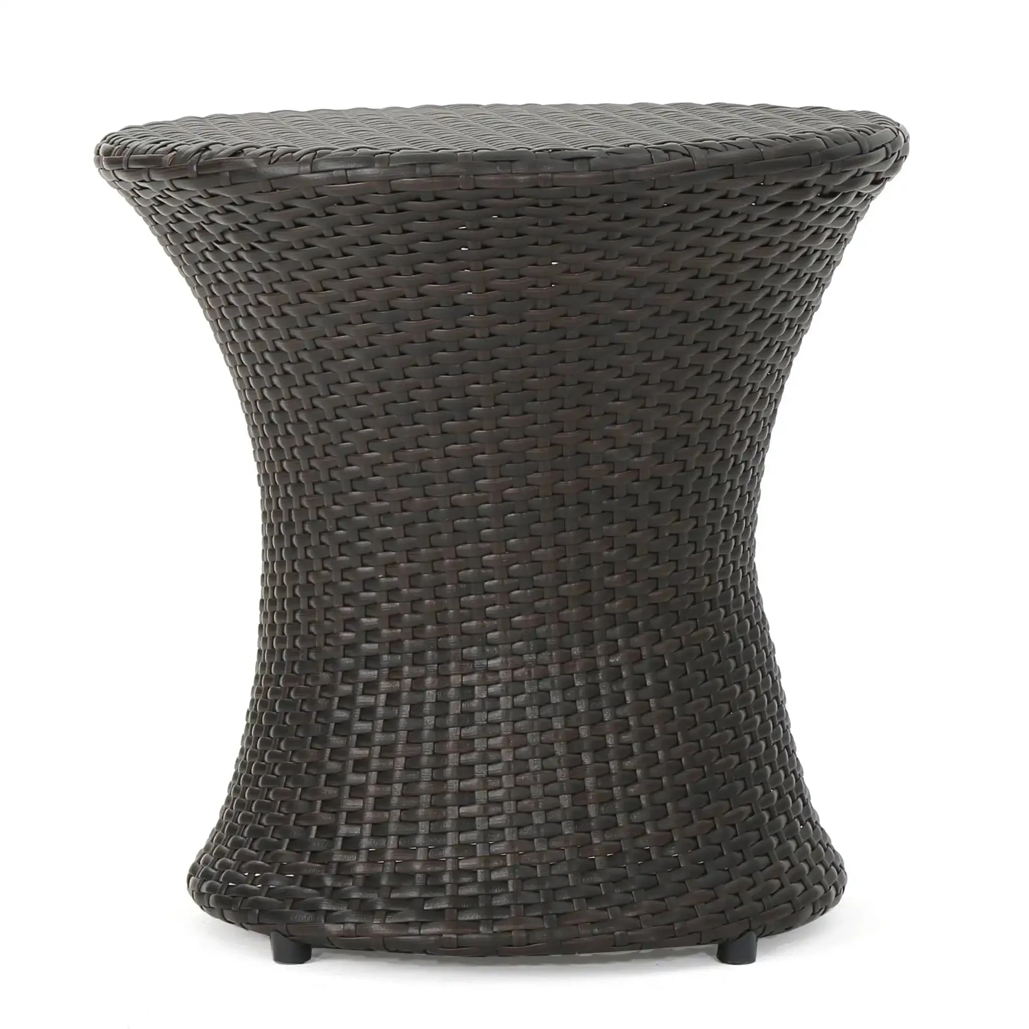 Thrive - Hourglass Rattan Table With No Glass Top - Image 2