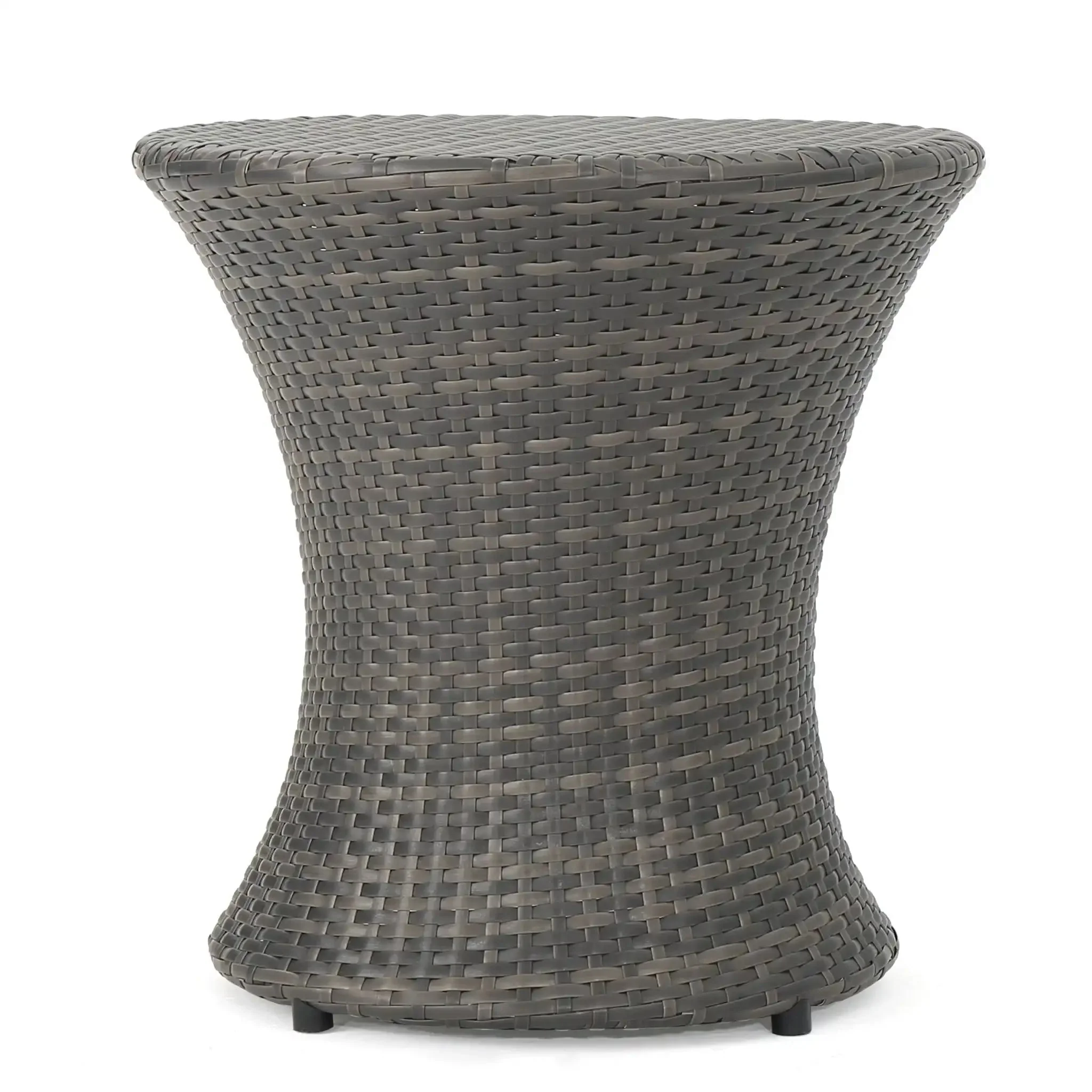 Thrive - Hourglass Rattan Table With No Glass Top - Image 3
